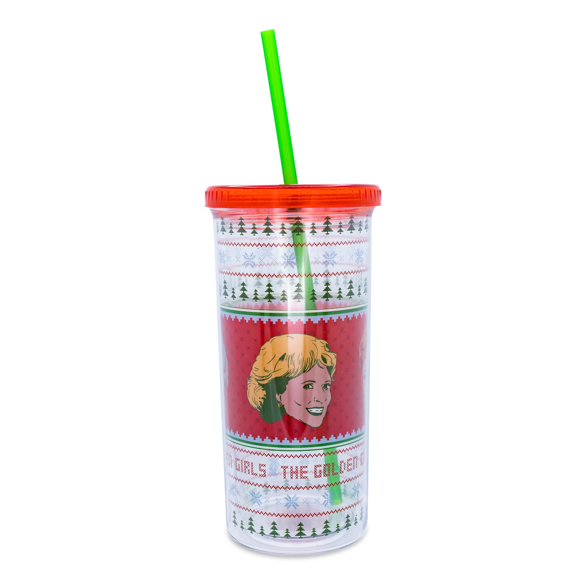 The Golden Girls Festive Carnival Cup with Lid and Straw