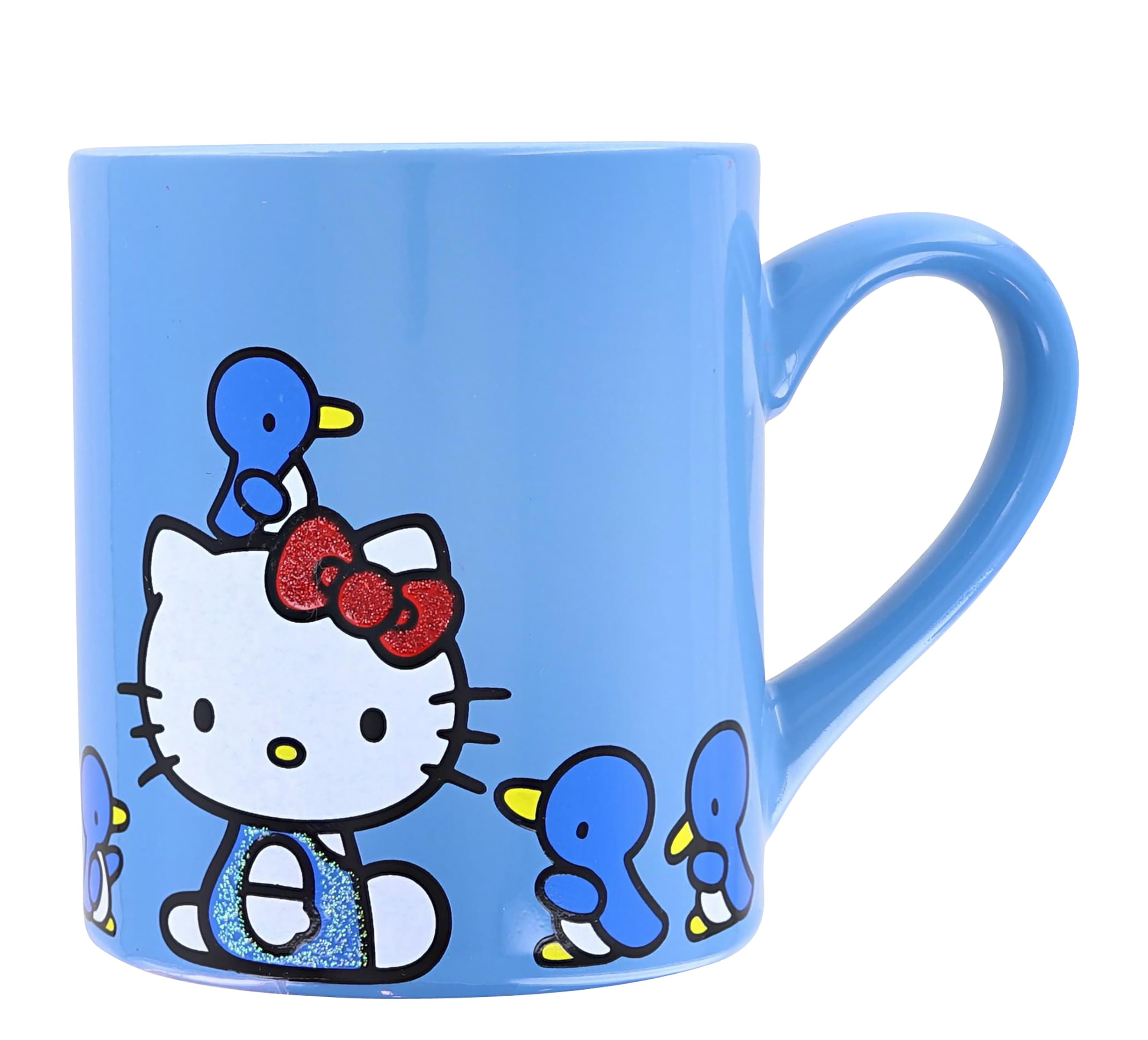 Sanrio Hello Kitty Blue Sparkles 14-Ounce Ceramic Mug