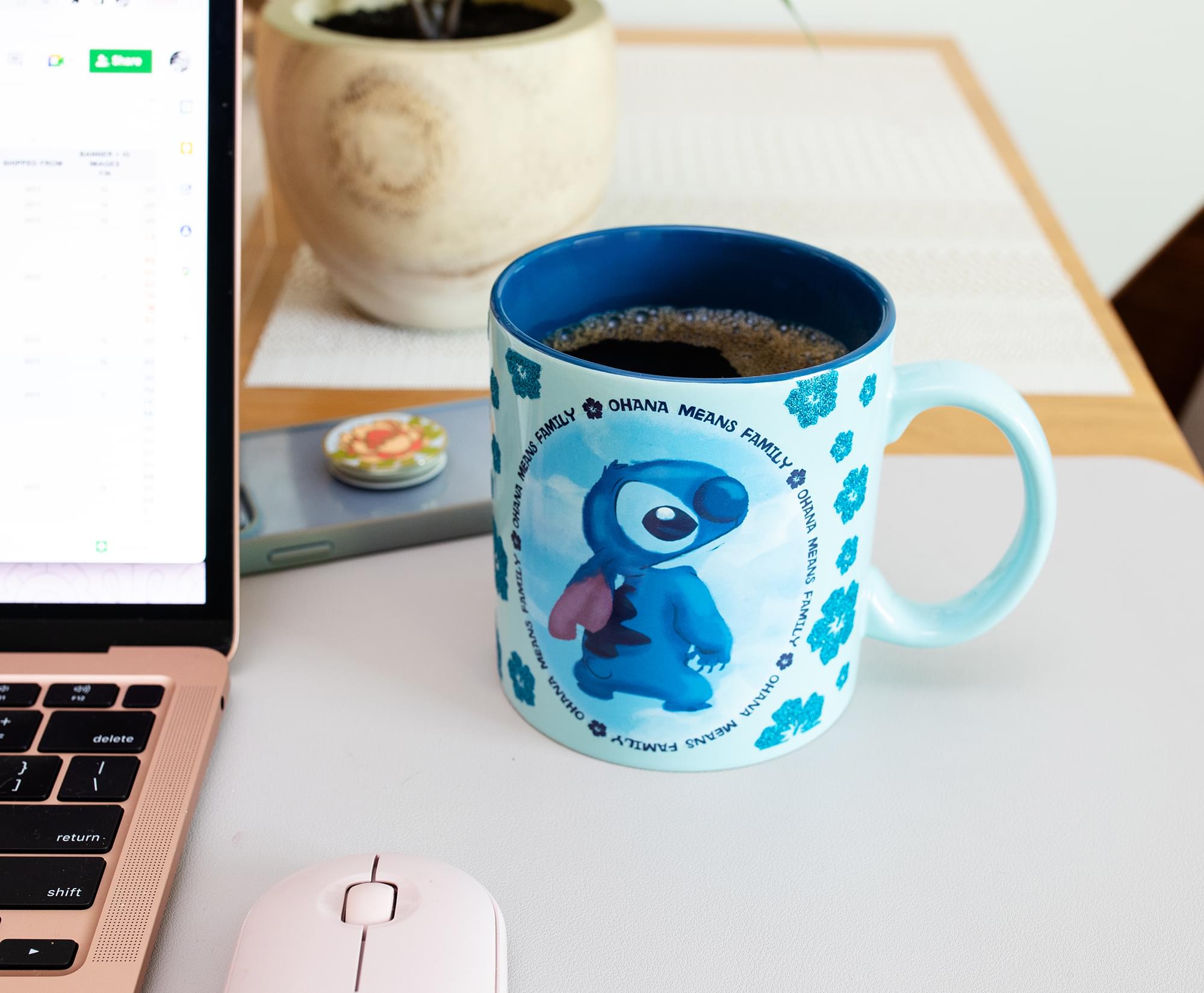 Disney Lilo & Stitch Ohana Means Family 20-Ounce Ceramic Mug