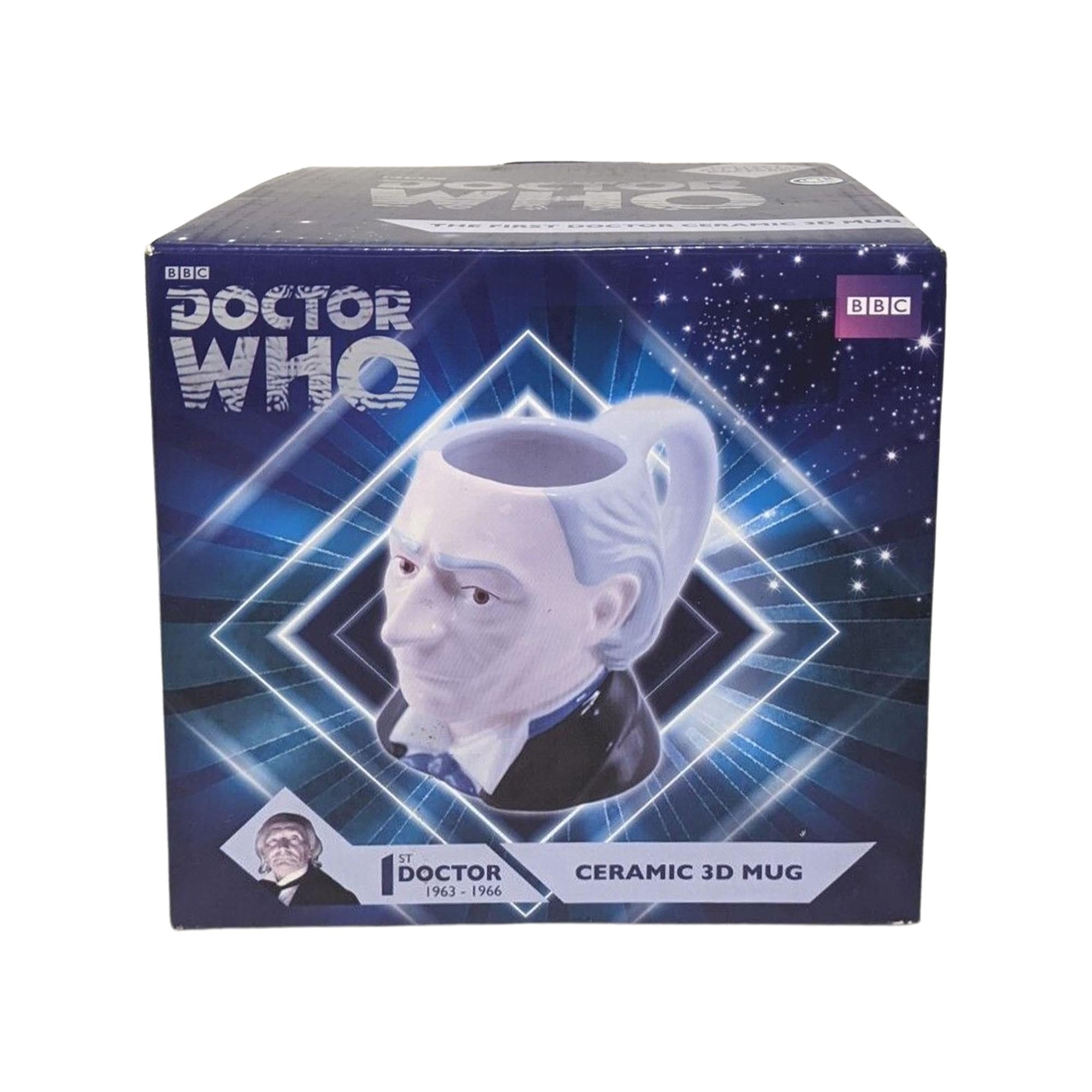 Time - Traveling 3D Ceramic Mug: The First Doctor, William Hartnell