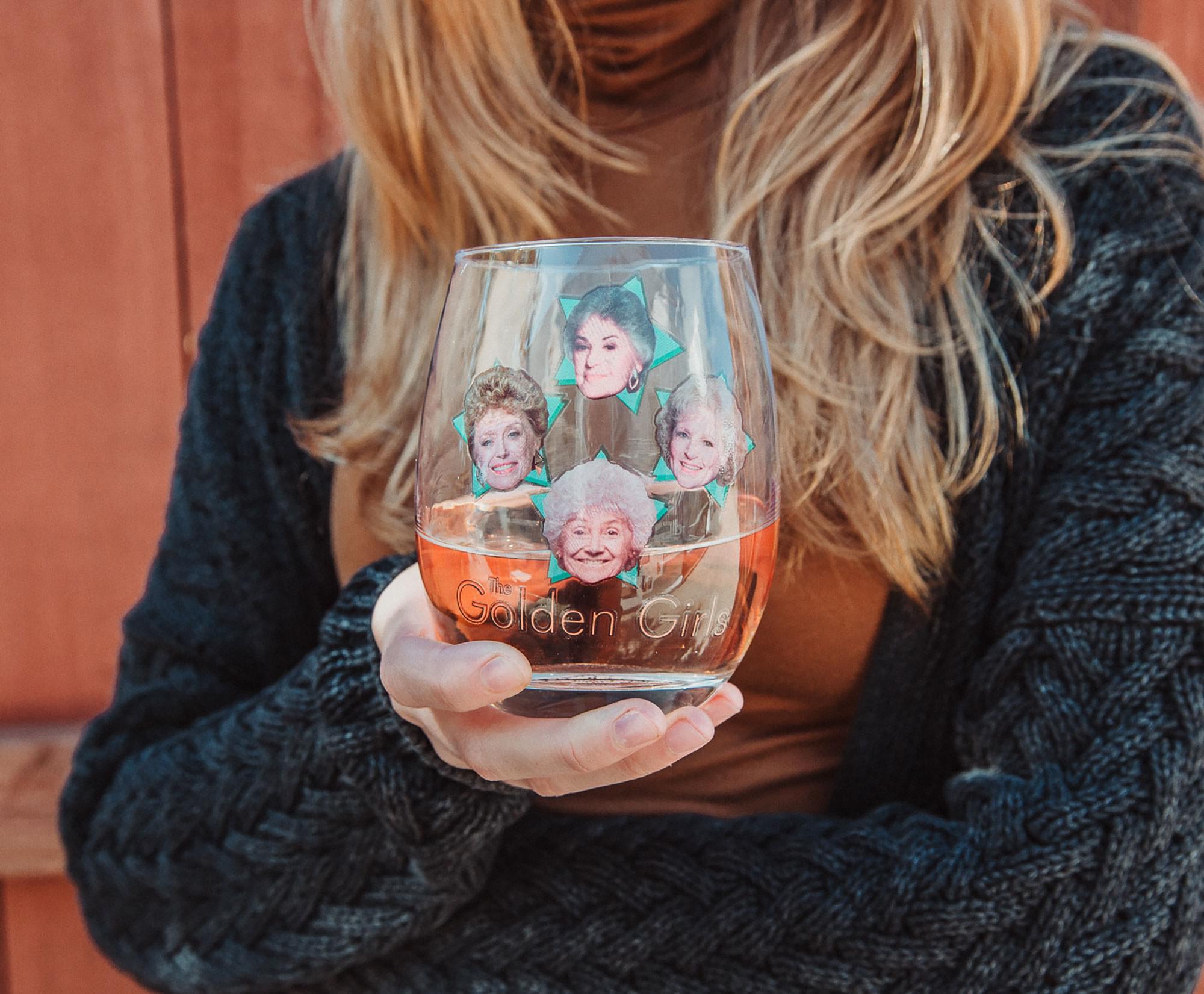 Cheers to Your Favorite Gals! The Golden Girls Stemless Wine Glass