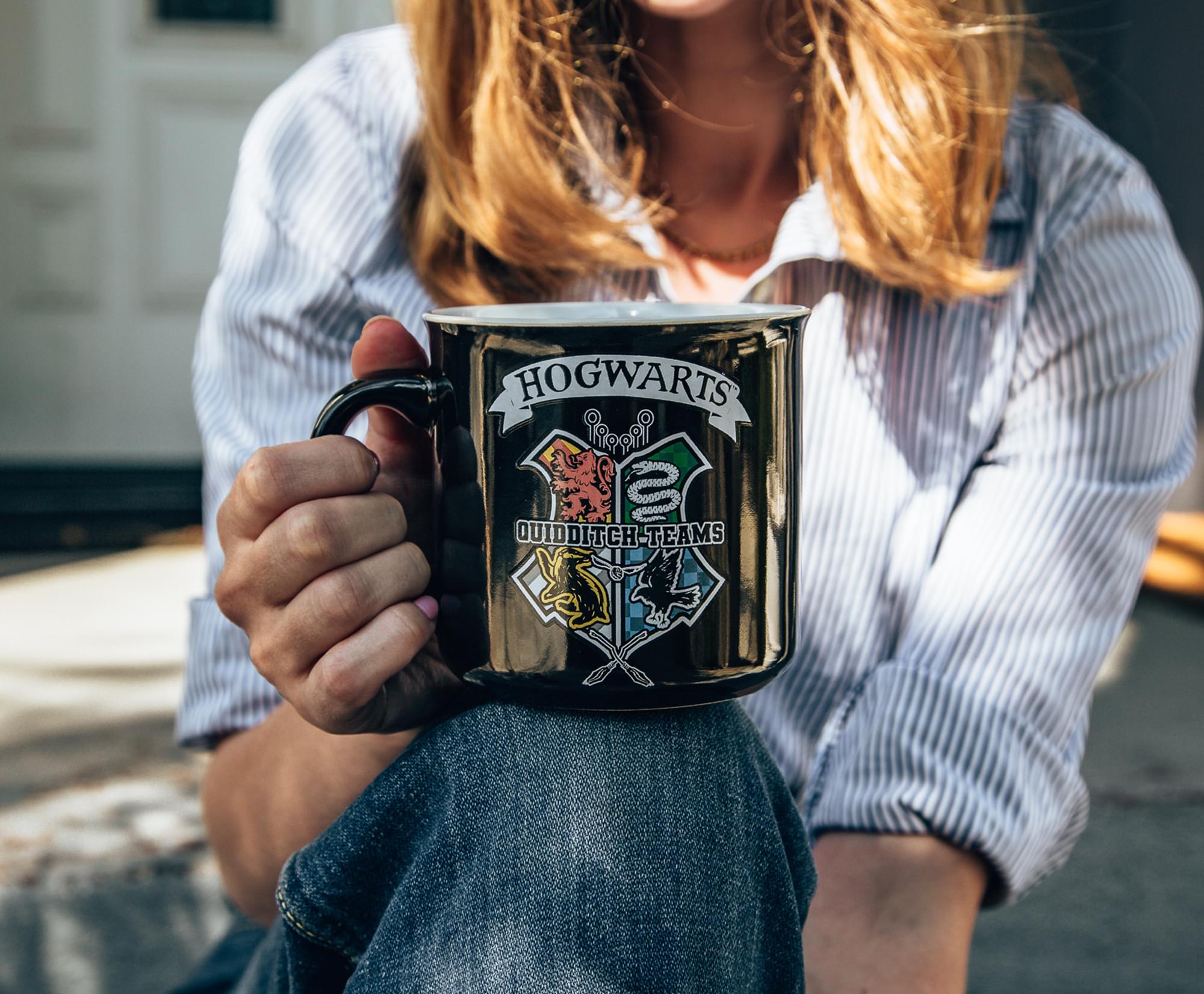 Harry Potter Quidditch Crest 20-Ounce Ceramic Camper Mug
