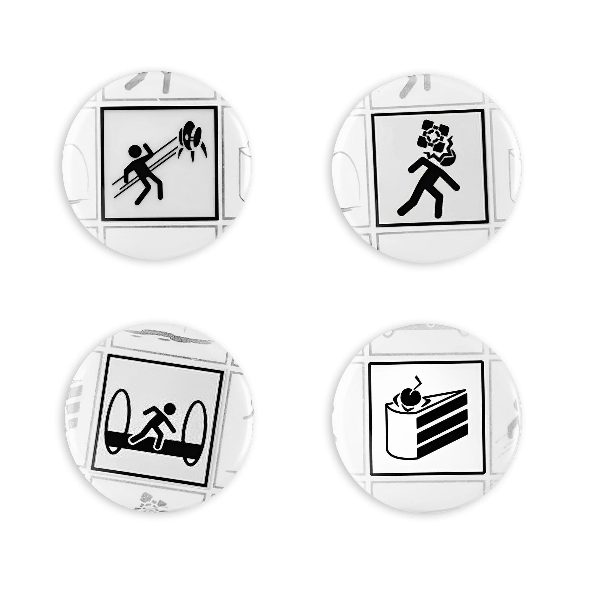 Epic Portal 2 4-Piece Magnet Set