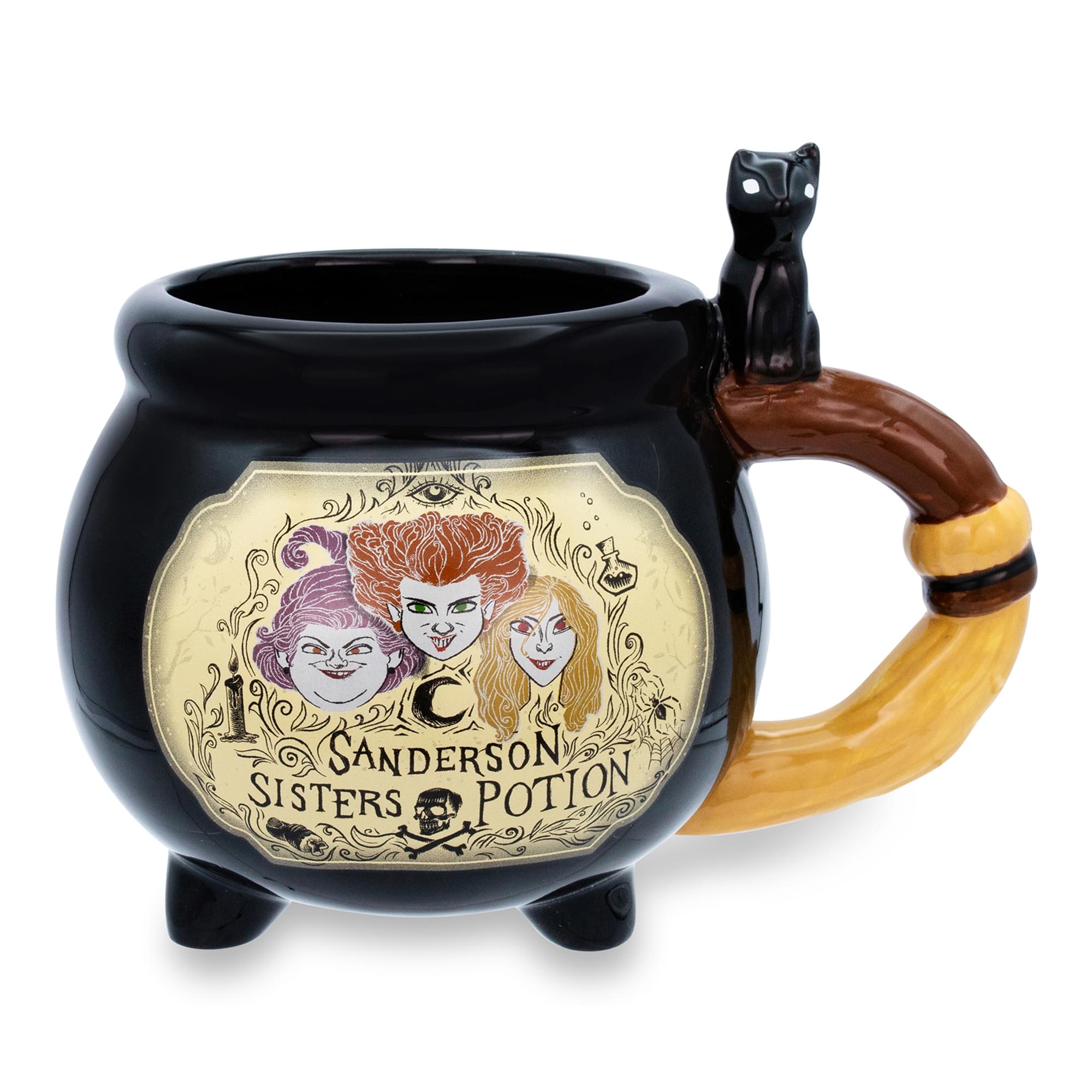 Enchanting Disney Hocus Pocus Sanderson Sisters Ceramic Cauldron Mug - 20 Oz