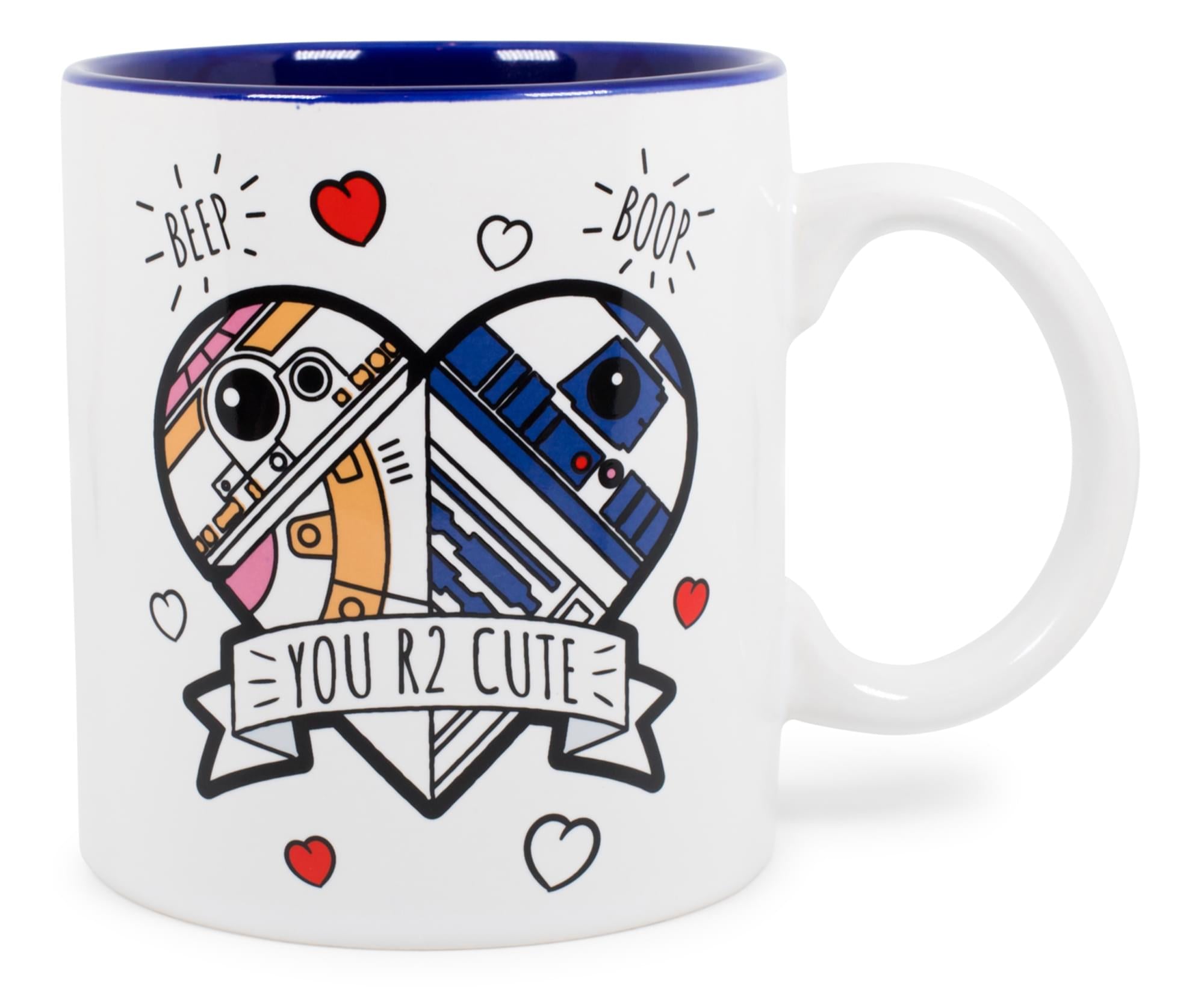Star Wars R2-D2 & BB-8 'You R2 Cute' Ceramic Coffee Mug - 20 Oz Toynk Exclusive