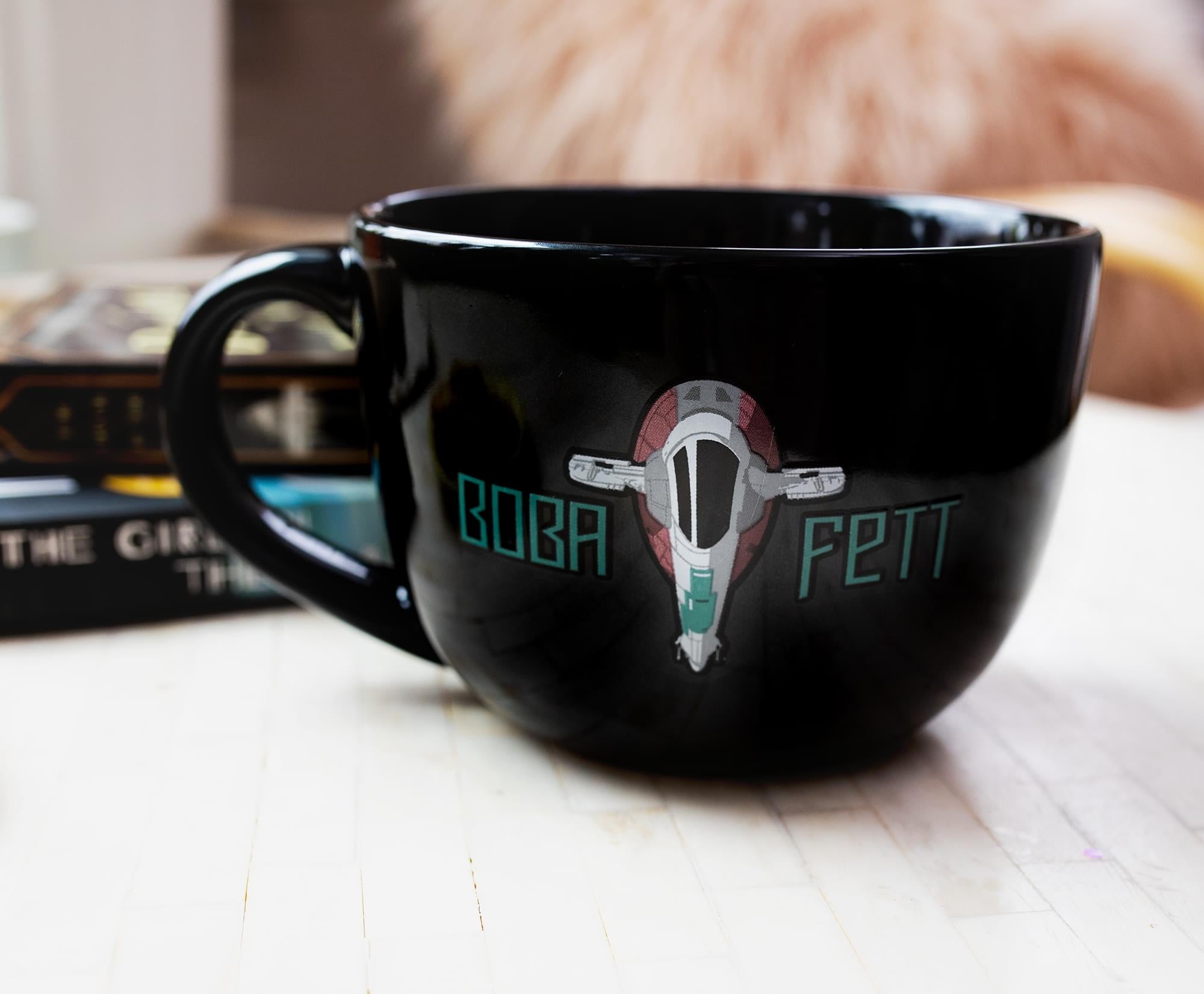 Star Wars: The Mandalorian Boba Fett 24-Ounce Ceramic Soup Mug - A Galactic Treat