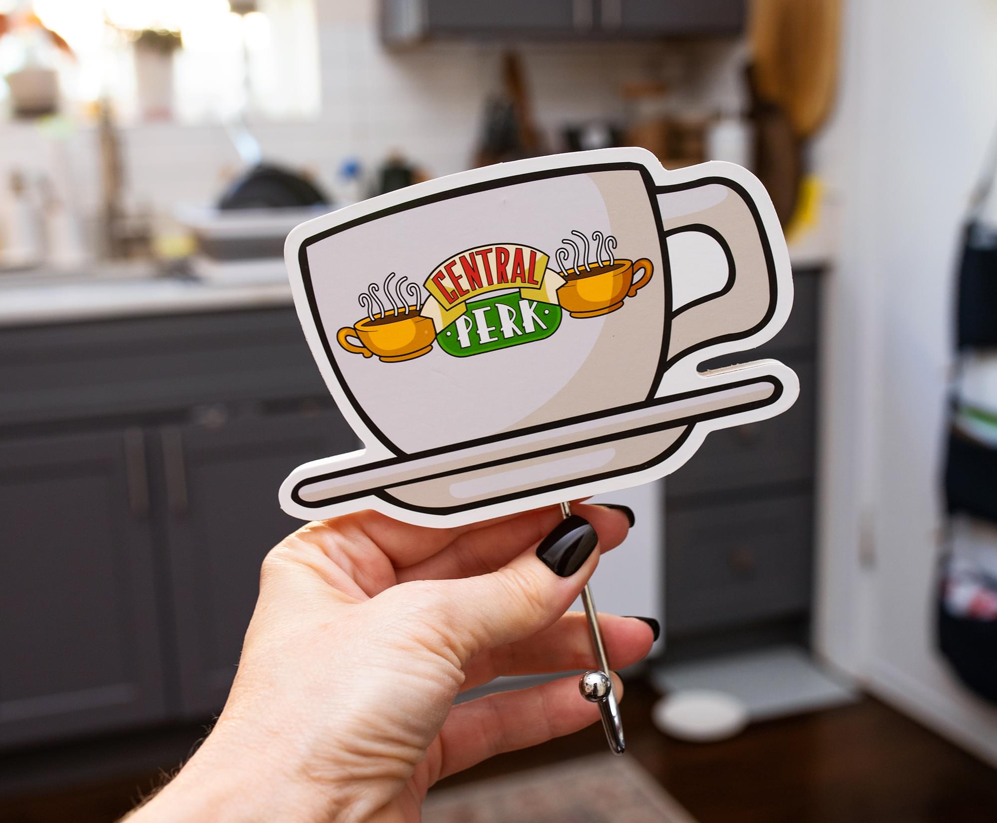 Friends-Inspired Die-Cut Coat Hanger Wall Hooks - Set of 3