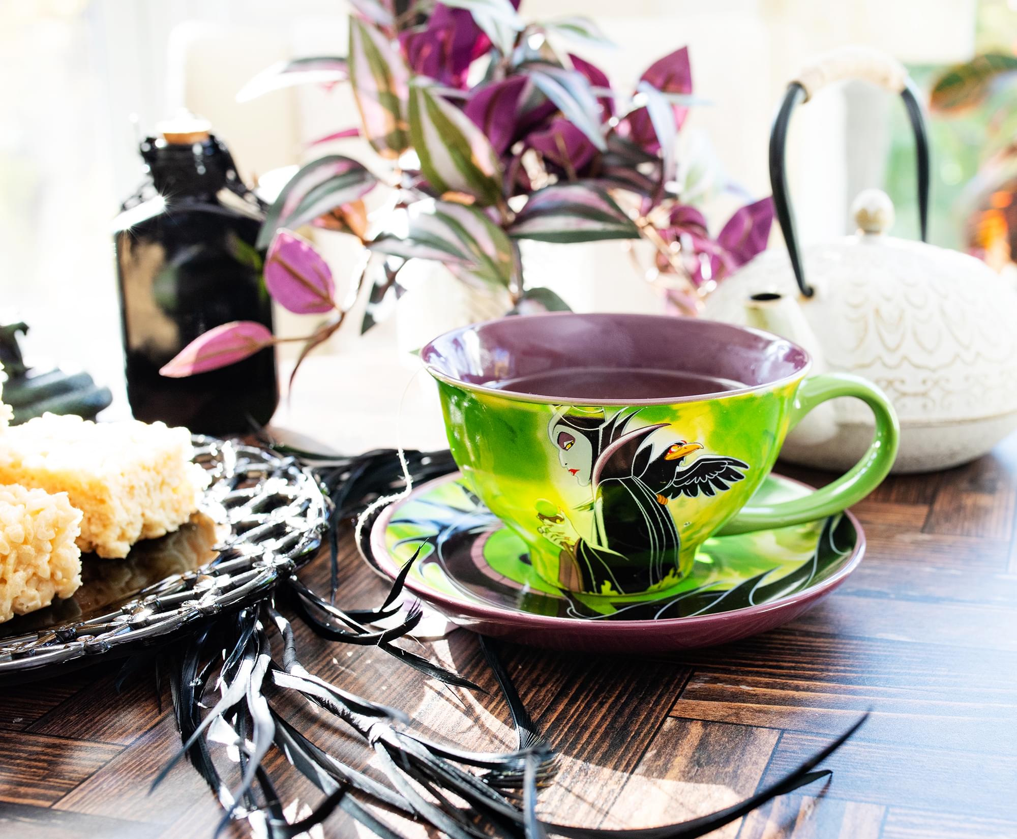 Maleficent-Inspired Disney Villains Ceramic Teacup & Saucer Set