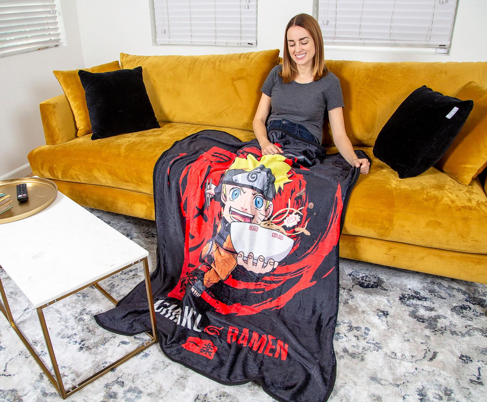 Naruto Shippuden Ichiraku Ramen Cozy Fleece Throw Blanket - 45 x 60 Inches