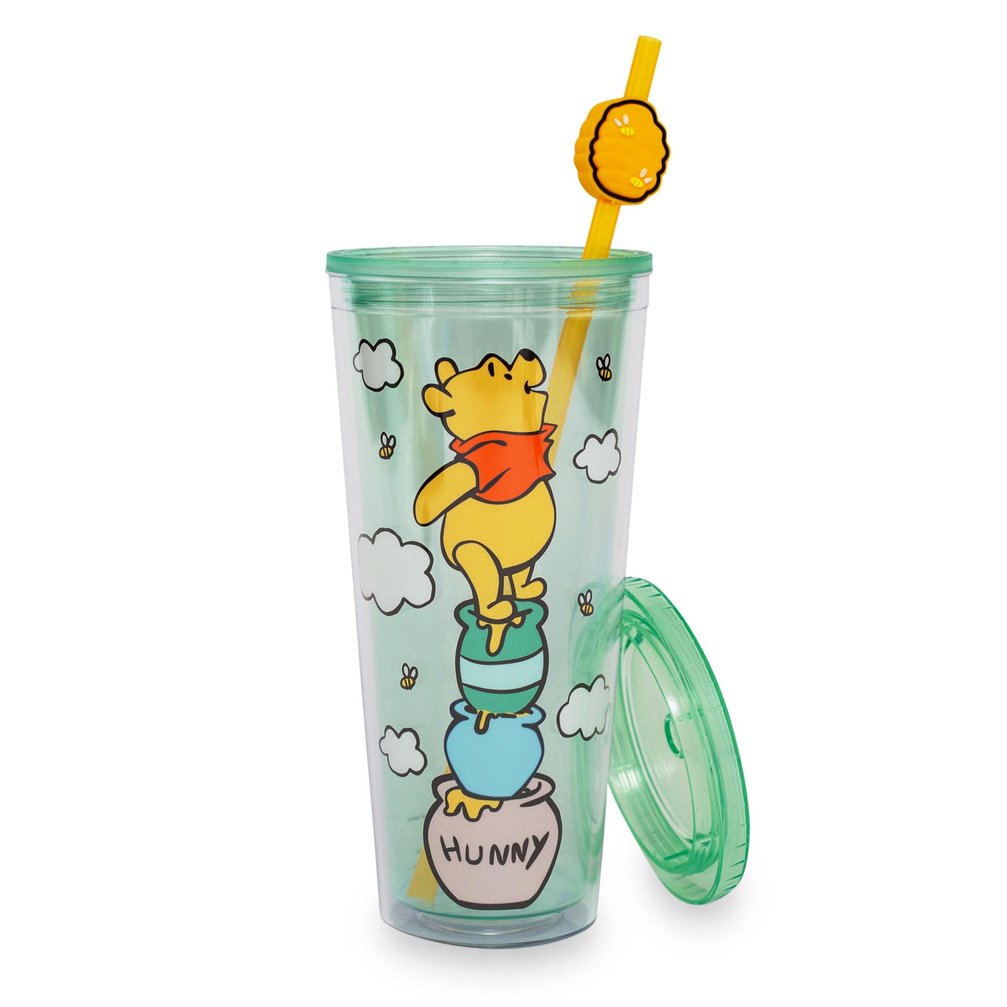 Disney Winnie the Pooh Hunny Pot Carnival Cup with Lid and Straw - 24 Ounce