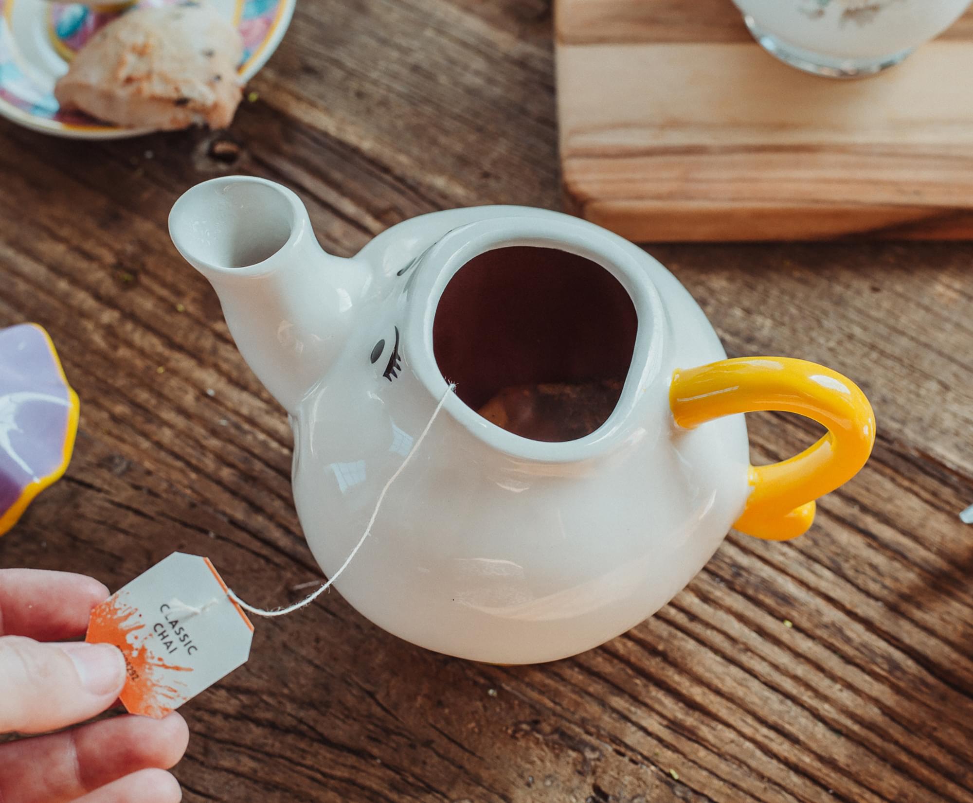 Enchanting Disney Beauty and the Beast Mrs. Potts Ceramic Teapot Replica