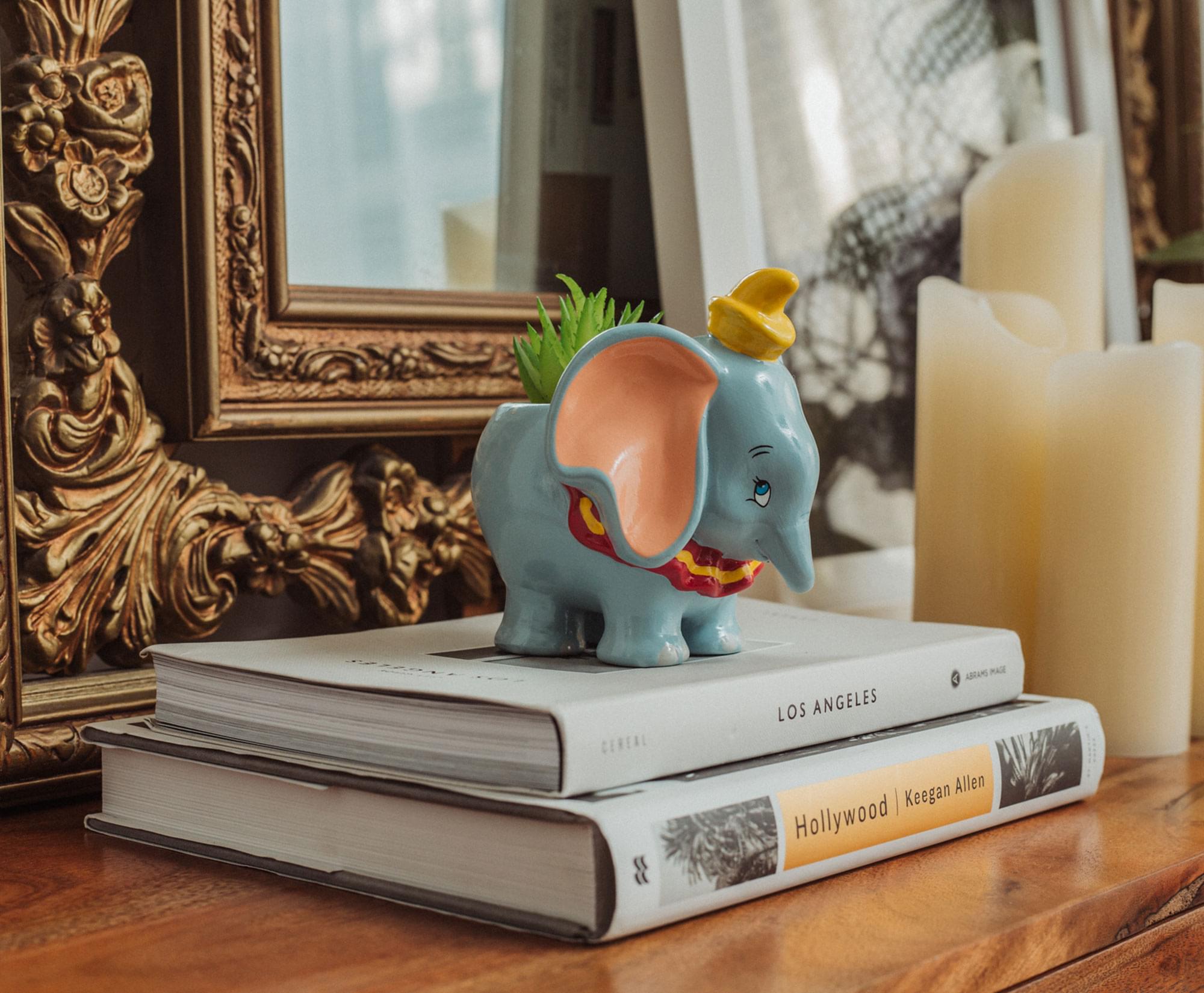Enchanting Disney Dumbo 4-Inch Mini Planter with Artificial Succulent