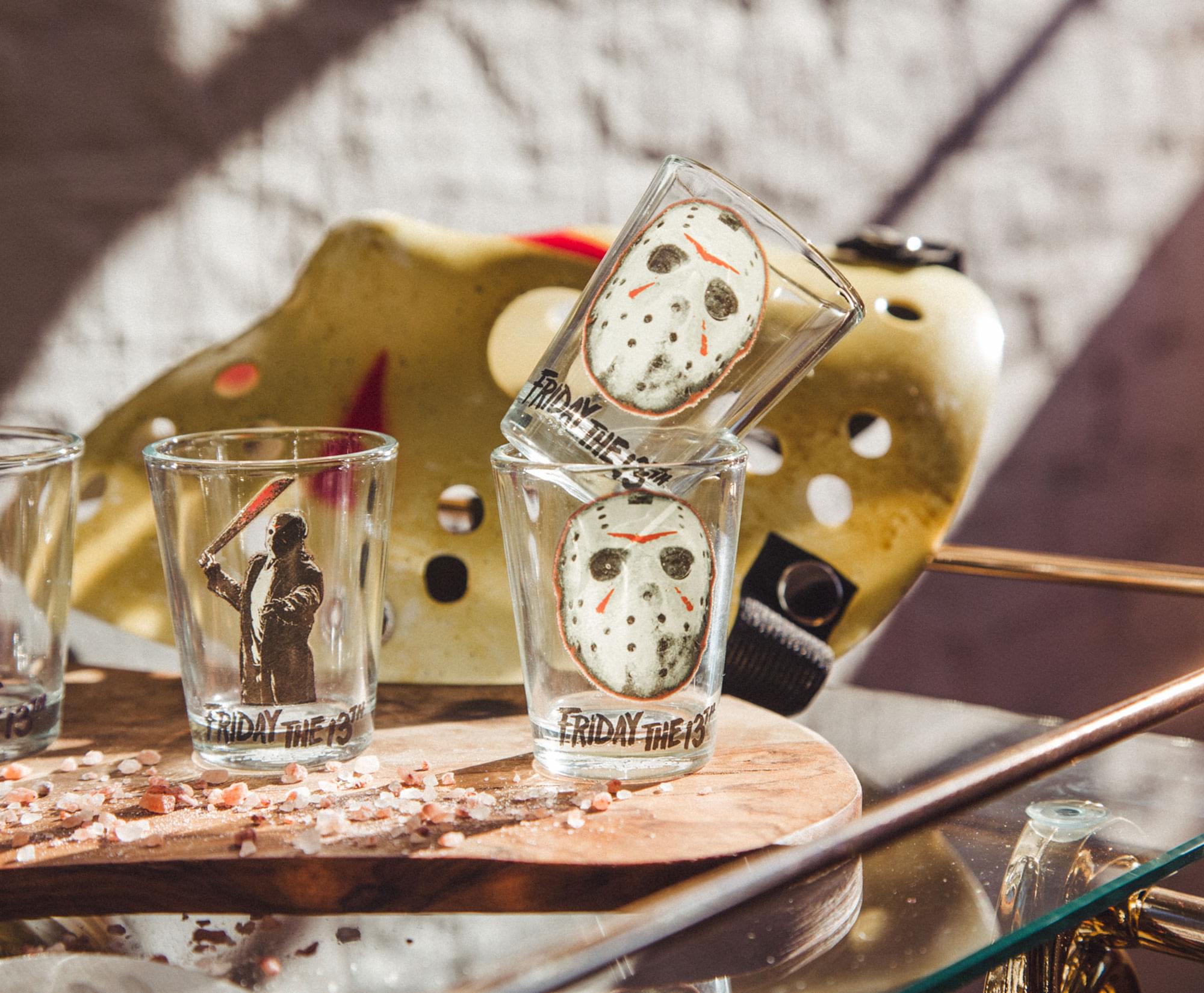 Friday The 13th Jason Voorhees 2 - Ounce Mini Shot Glasses Set of 4 - A Horror Lover's Delight