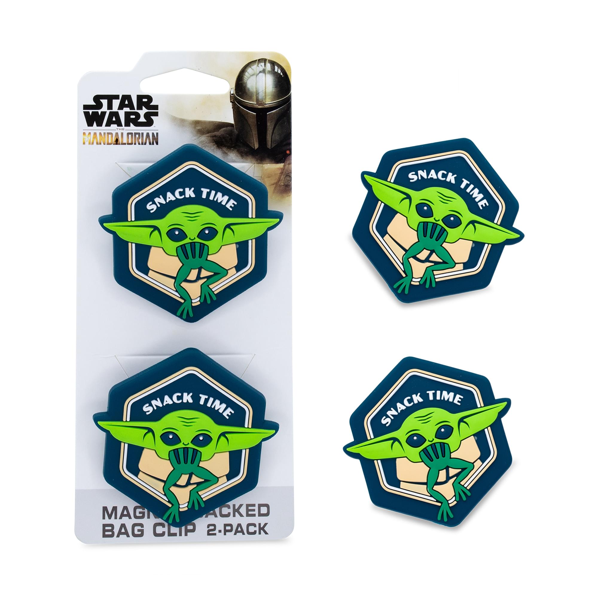 Star Wars: The Mandalorian Grogu Snack Time Magnetic Chip Clips - 2-Pack