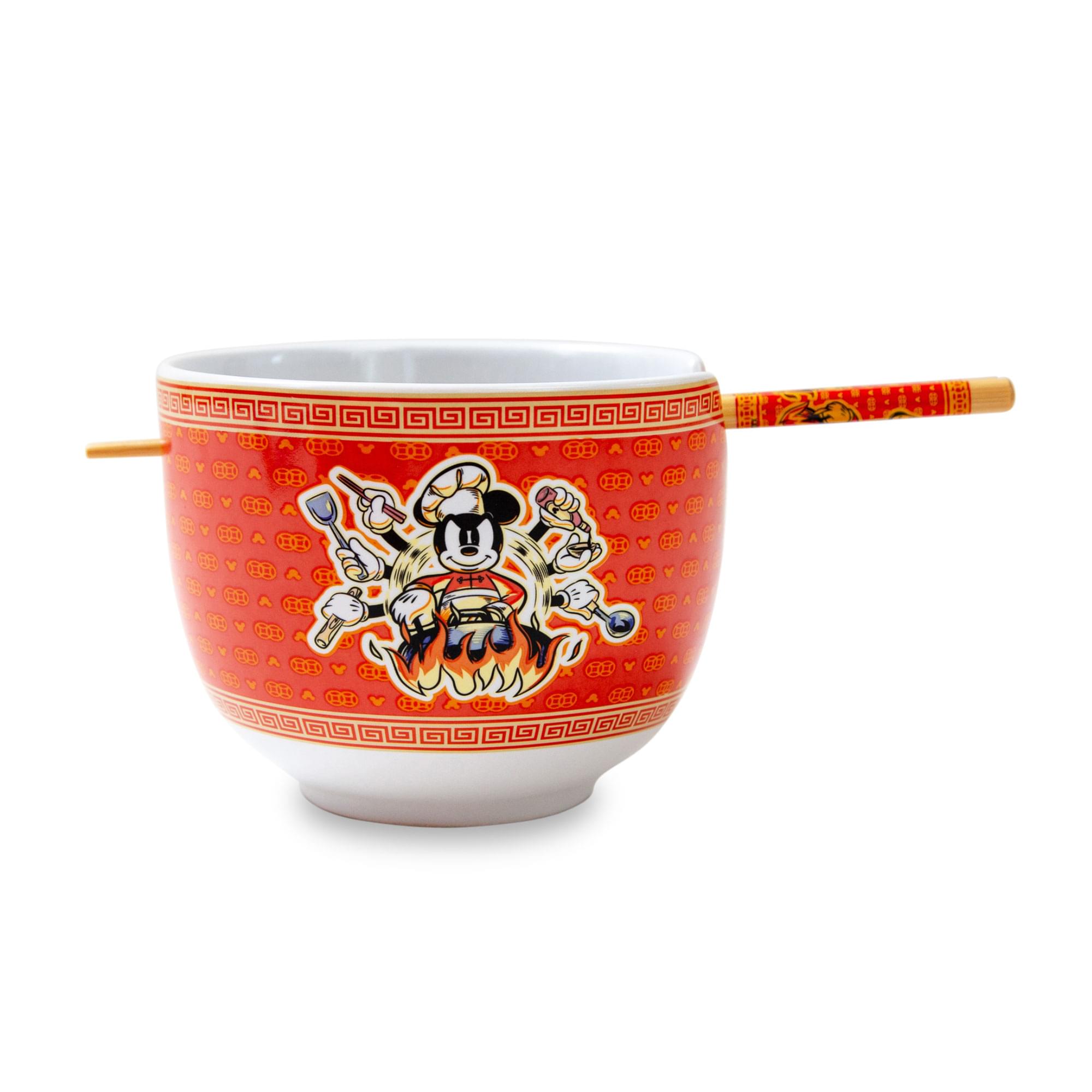 Disney's Enchanting Mickey Mouse 20 - Ounce Ramen Bowl & Chopstick Set