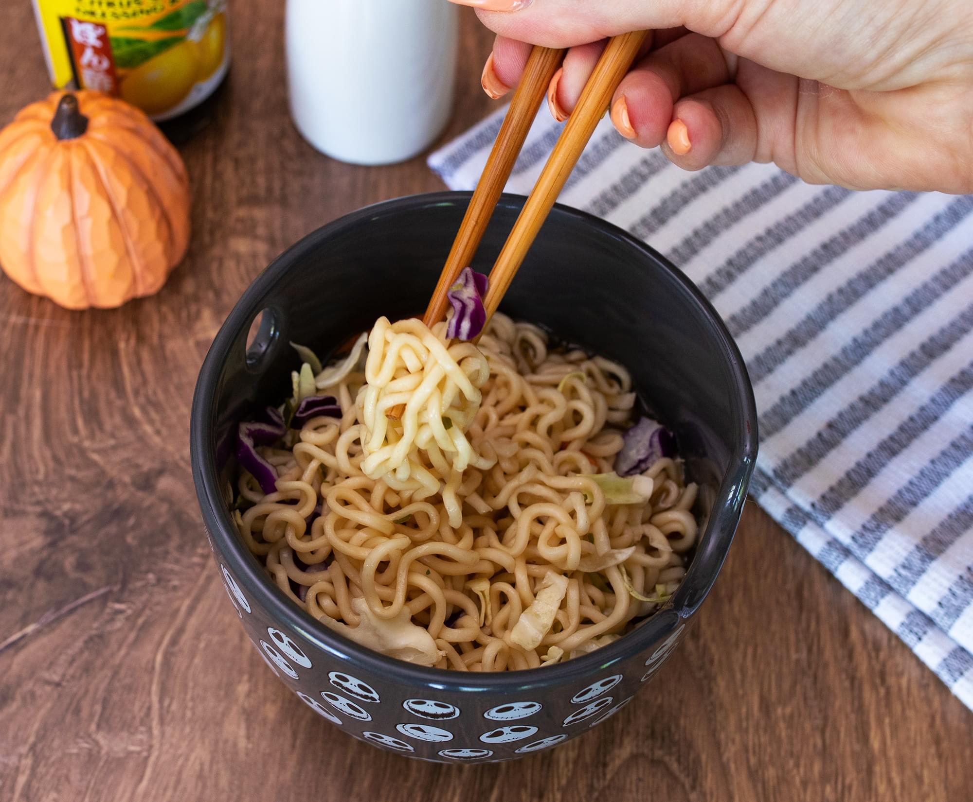 Disney's The Nightmare Before Christmas Jack 20 - Ounce Ramen Bowl with Chopsticks
