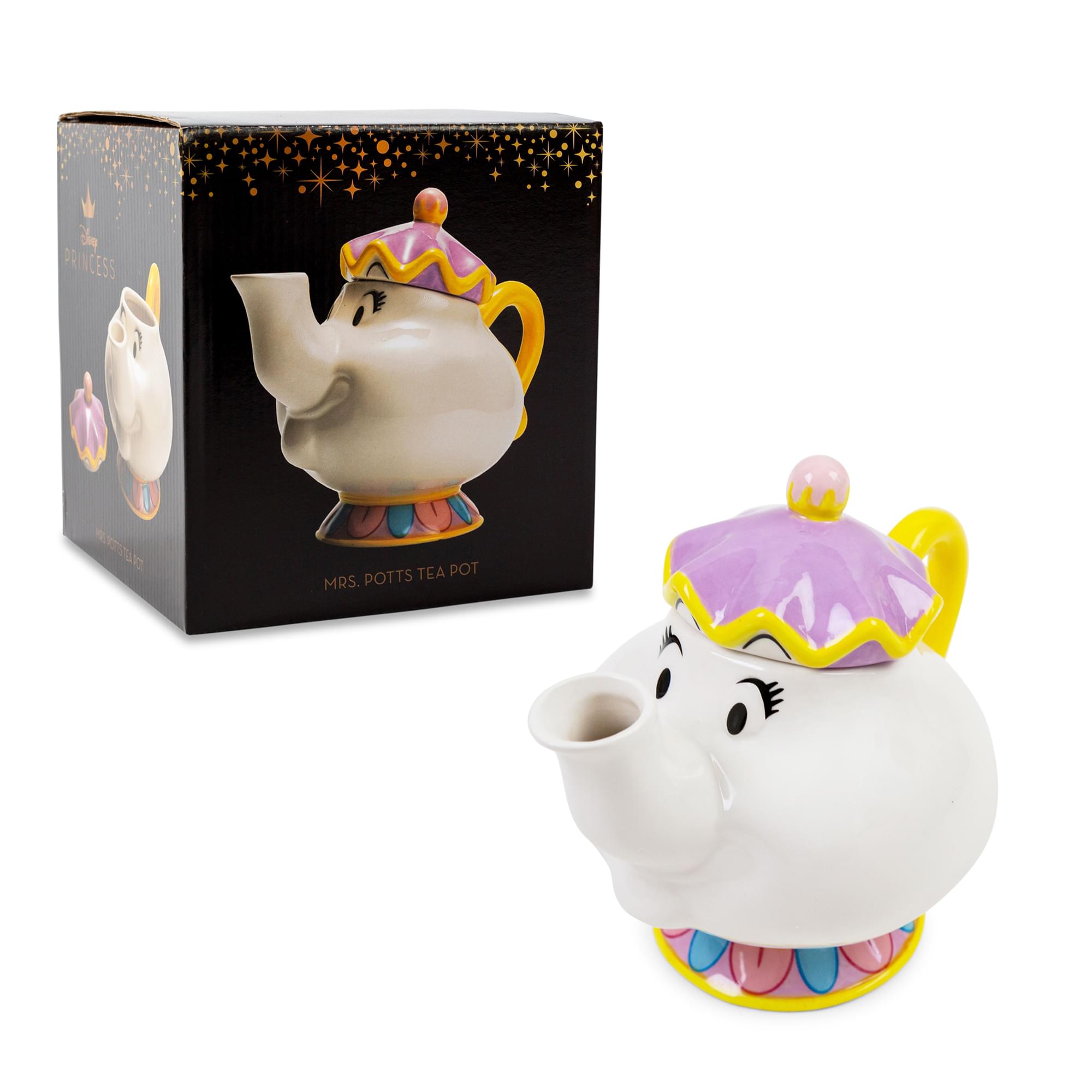 Enchanting Disney Beauty and the Beast Mrs. Potts Ceramic Teapot Replica