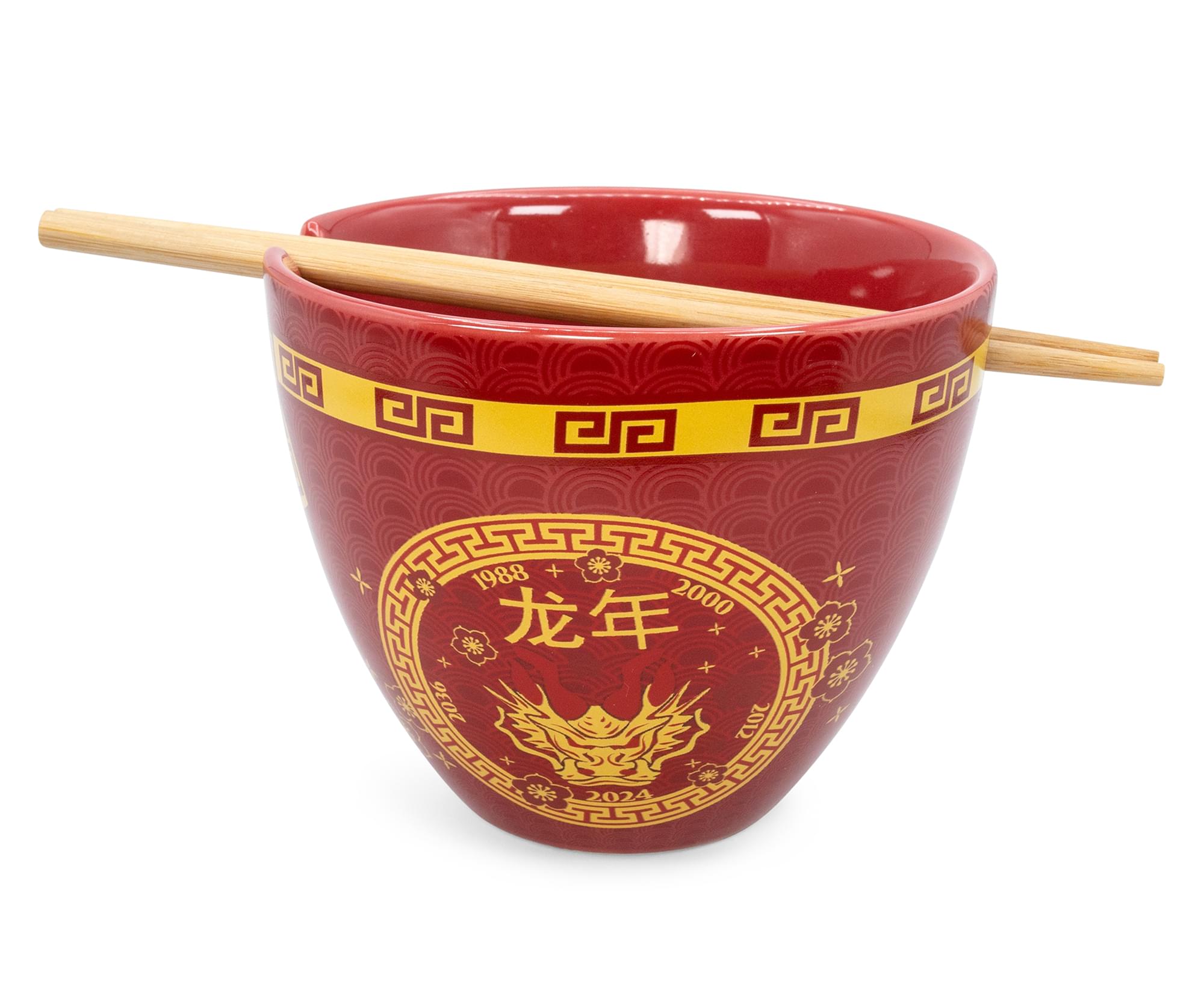 Dragon Year Chinese Zodiac 16-Ounce Ramen Bowl & Chopstick Set