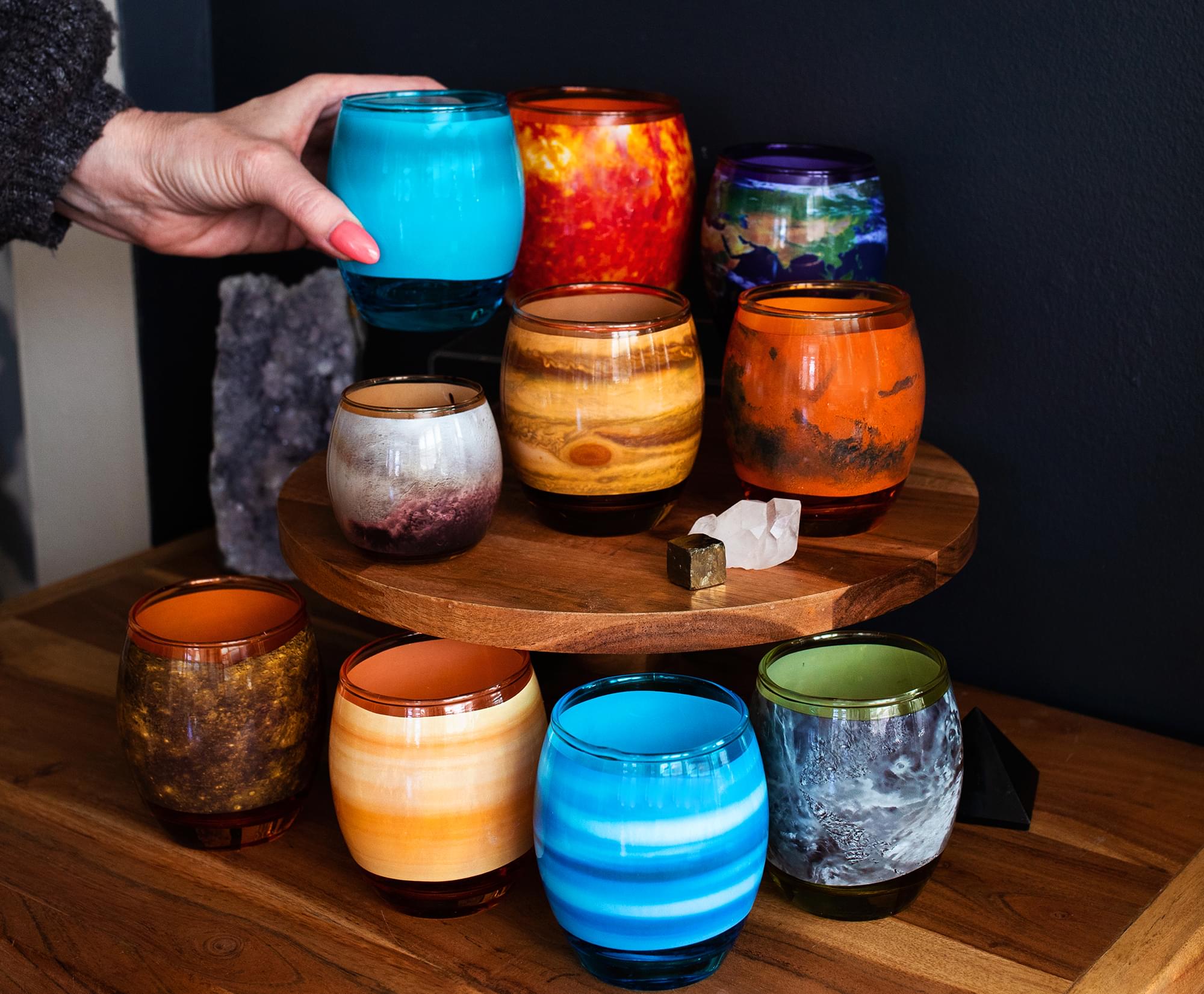Cosmic Planetary Glasses Set - 10 Piece | 4 - 10 Ounce Capacity