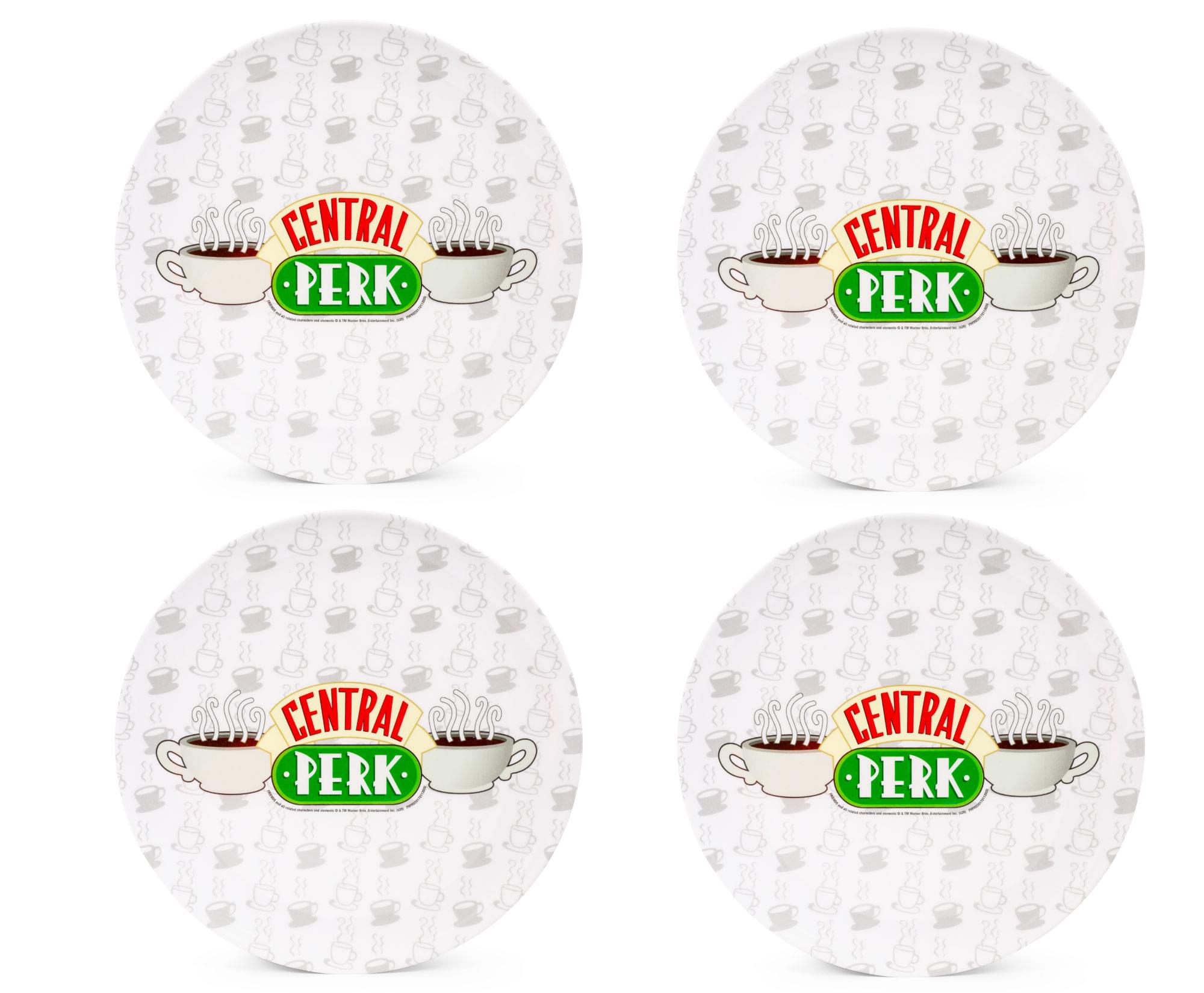 Friends Central Perk 10-Inch Melamine Dinner Plates (Set of 4) - A Toast to Iconic TV Fun!