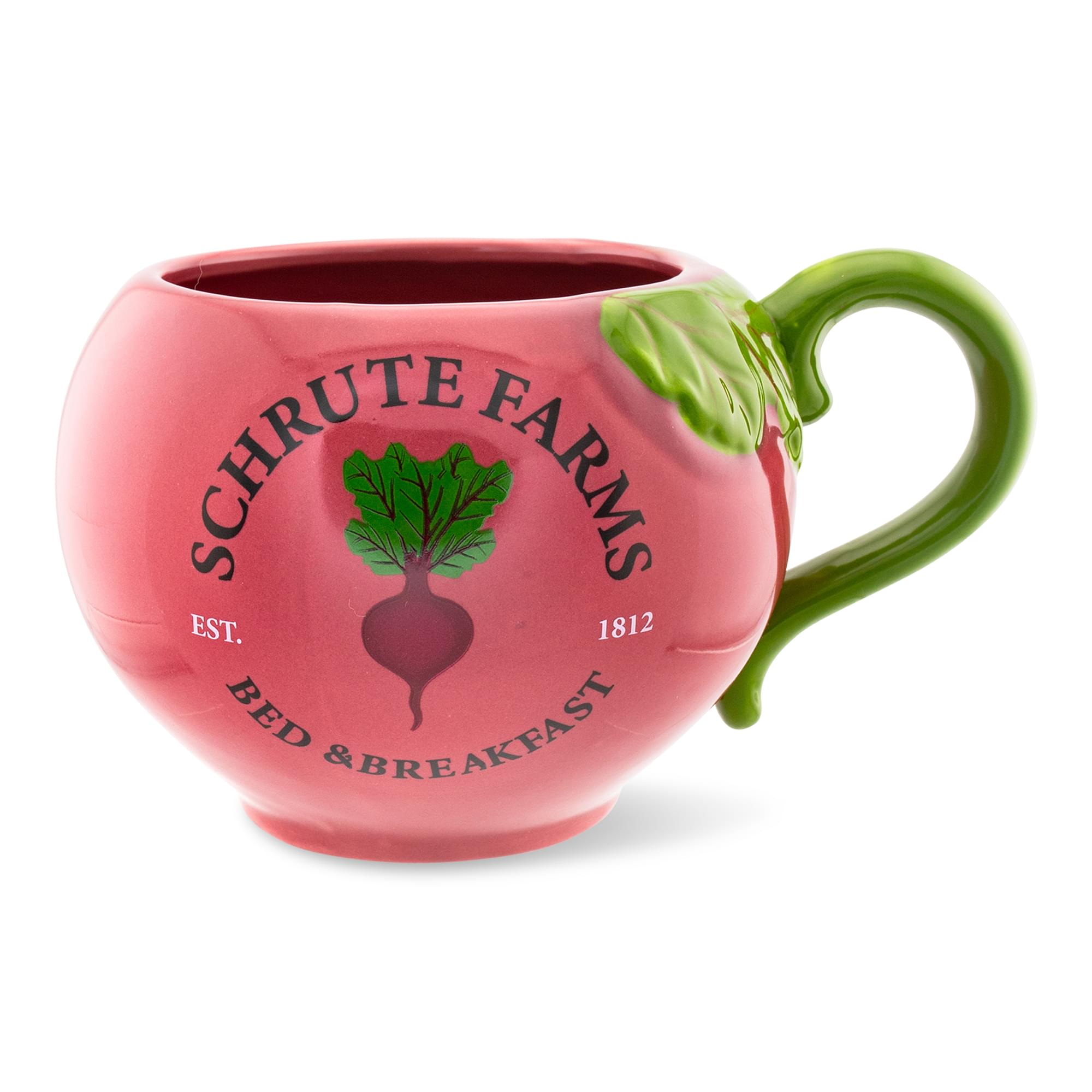 The Office Schrute Farms Beet Ceramic Mug - 20 Oz. 3D Sculpted Fun!