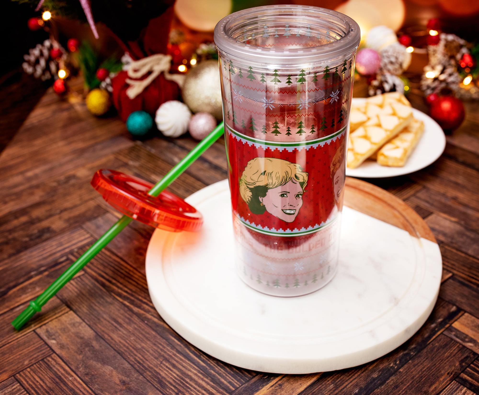 The Golden Girls Festive Carnival Cup with Lid and Straw
