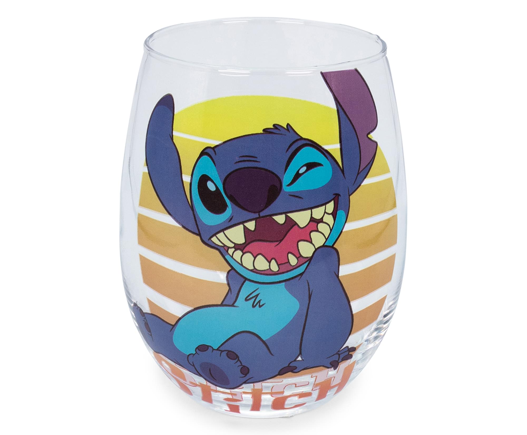 Disney Lilo & Stitch 20-Ounce Stemless Wine Glass: Sip in Style with Your Favorite Alien