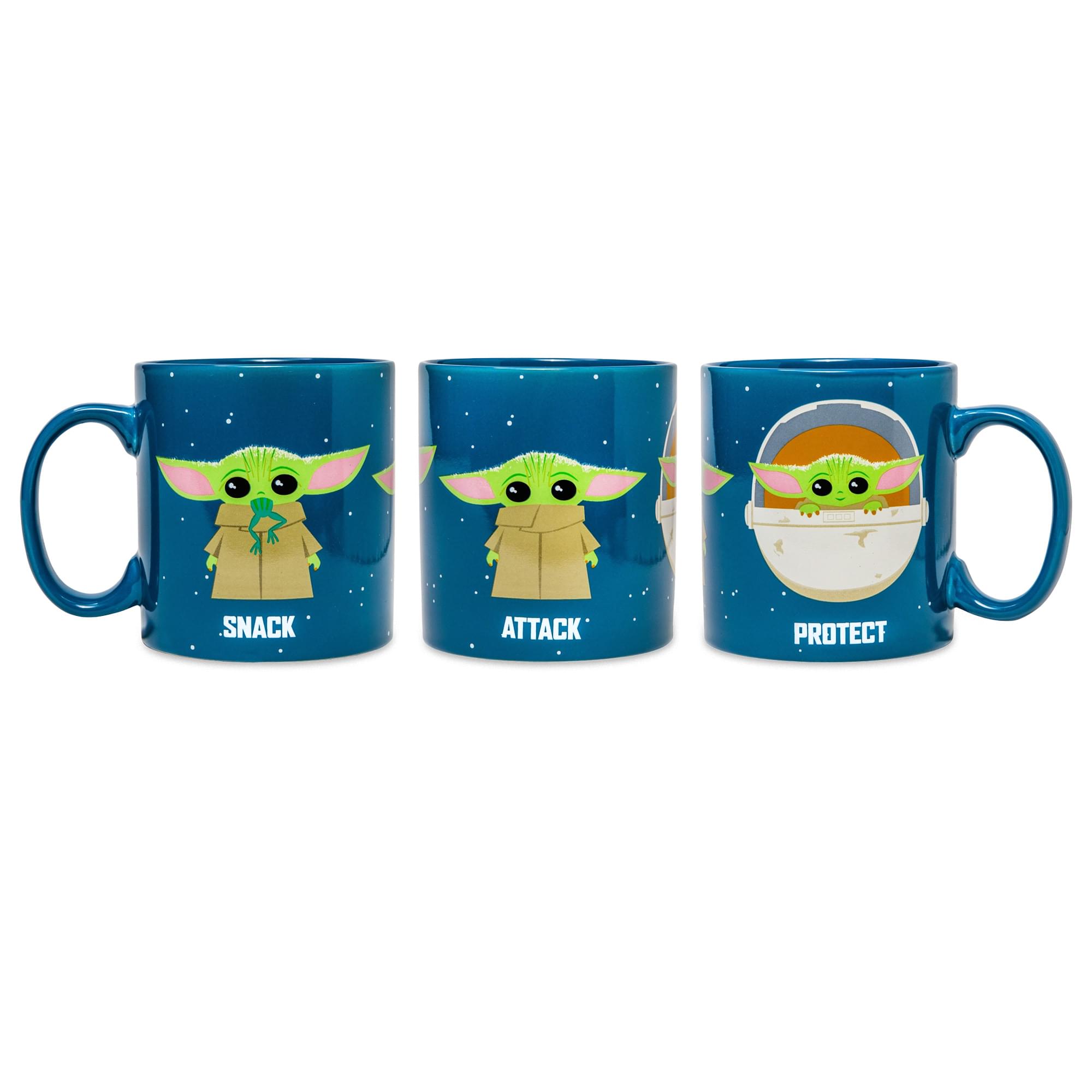 The Mandalorian: Protect Attack Snack 20-Ounce Ceramic Mug