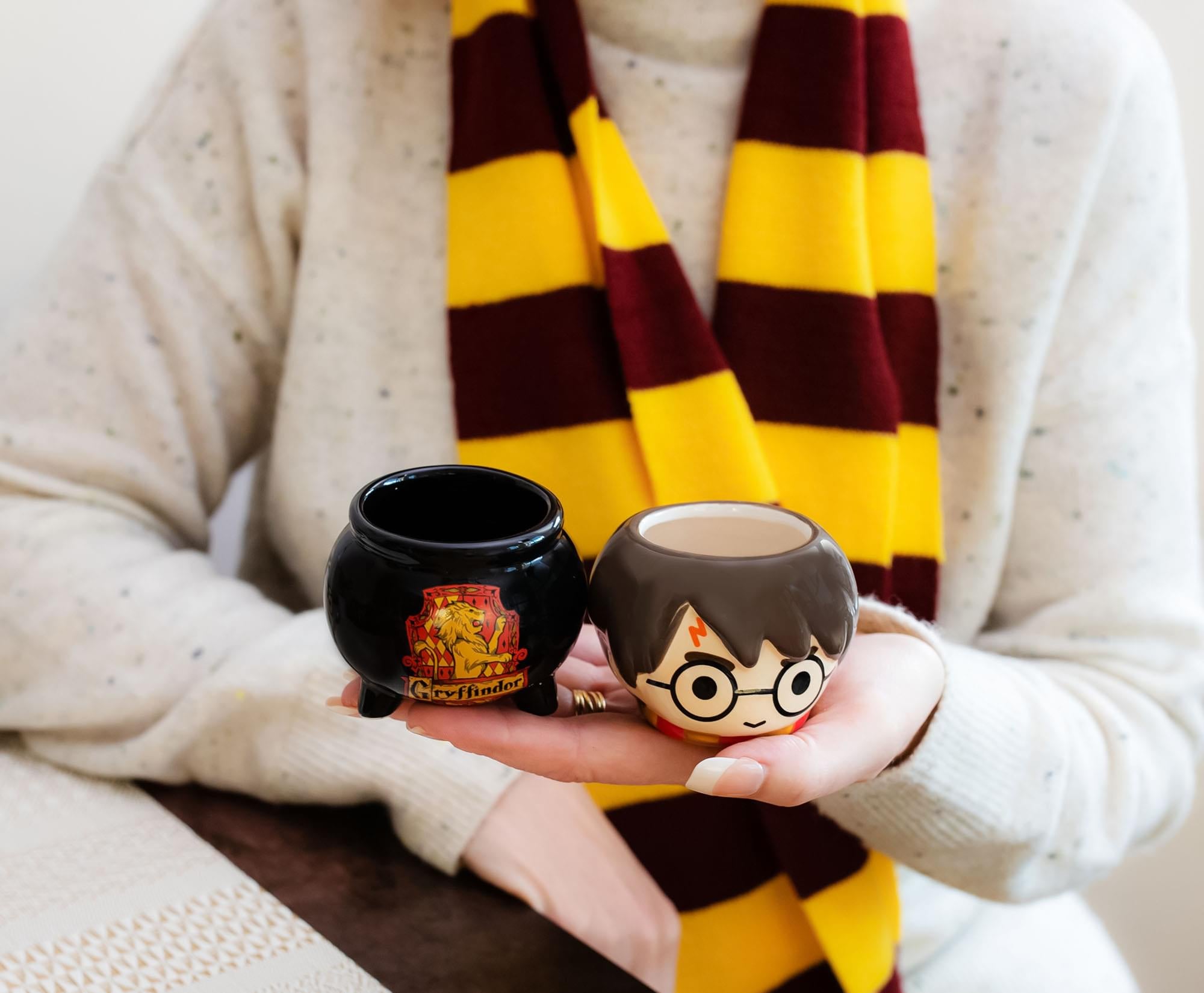Magical Harry Potter Chibi Harry & Cauldron Ceramic Mini Mugs Set of 2