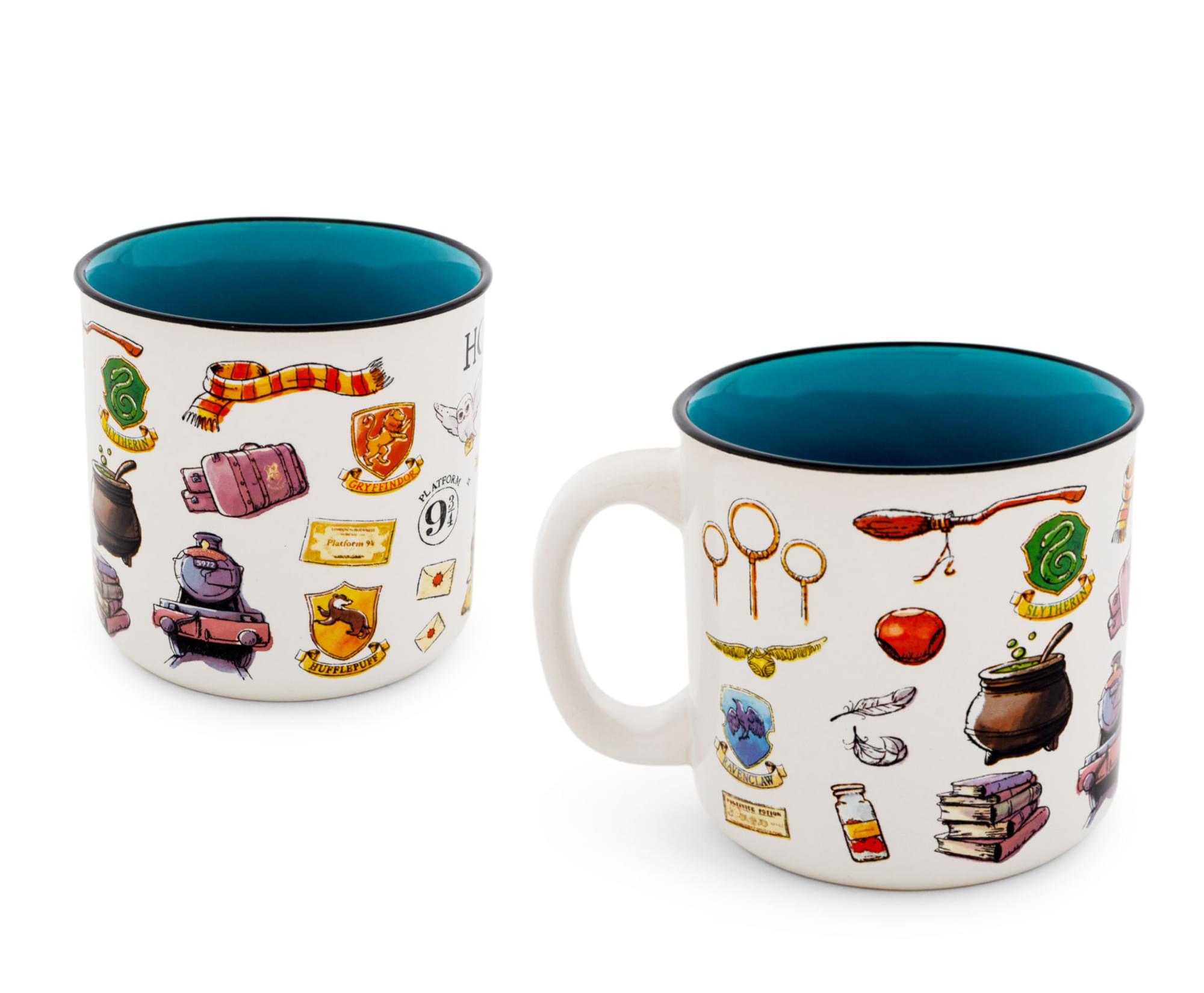 Harry Potter Hogwarts Icons Ceramic Camper Mug - 20 Ounce Magic Sip