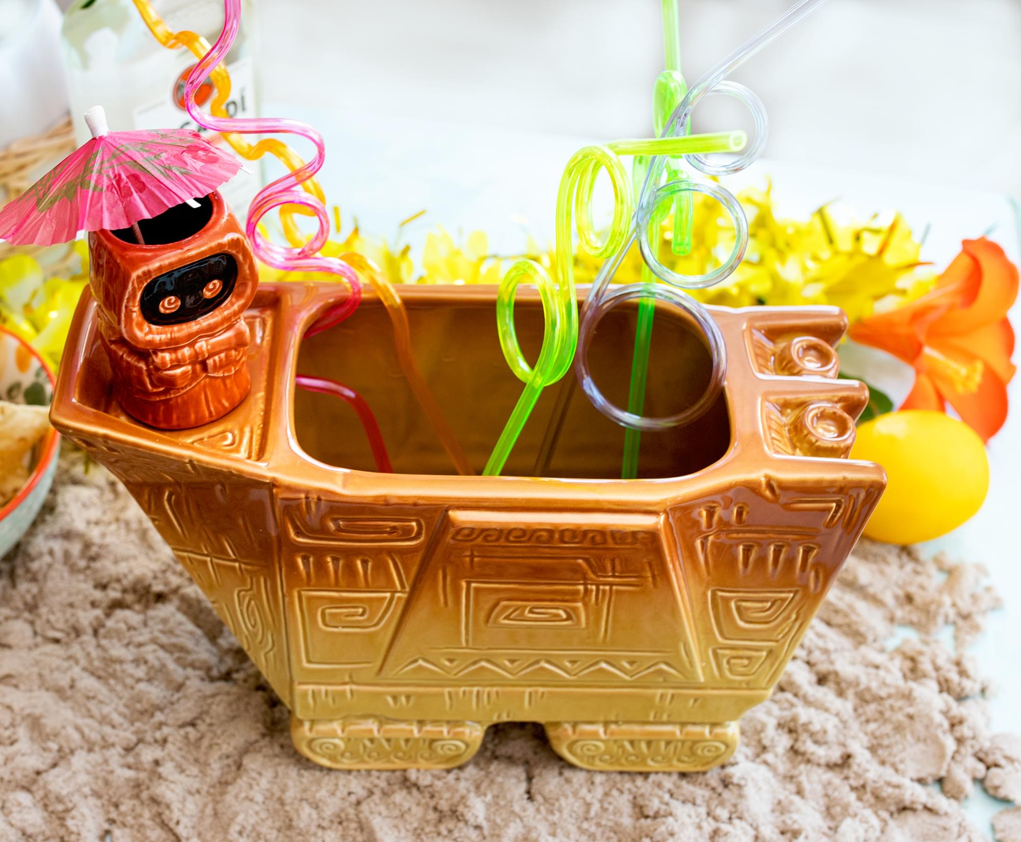 Geeki Tikis Star Wars Sandcrawler Party Punch Bowl Set with Jawa Mini Mug