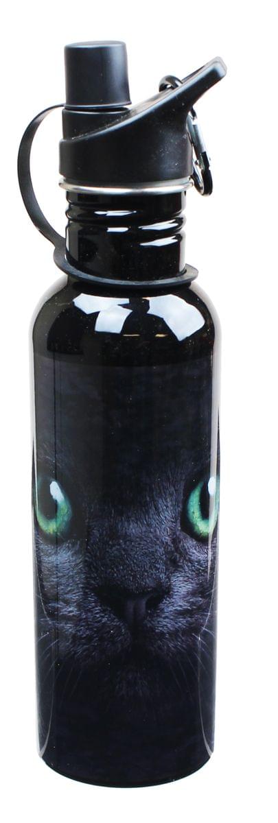 Purrfect Black Cat Water Bottle