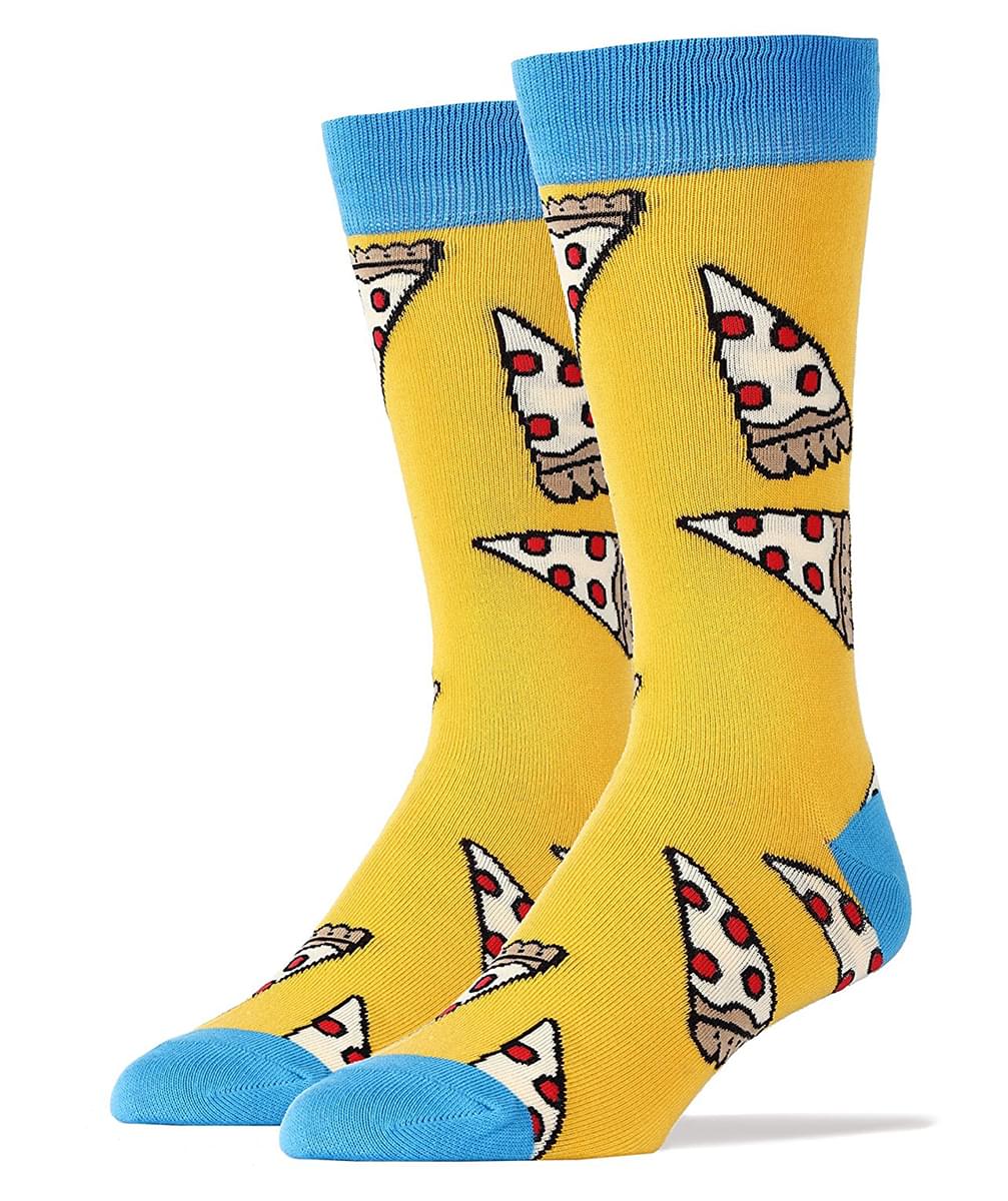 Jyinstyle Women's Fashion Crew Socks for Pizza Party