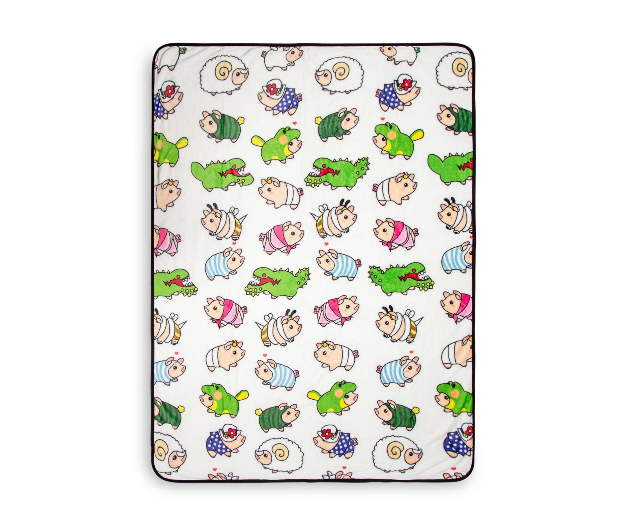 Unleash Coziness with Monster Hunter Poogie Fleece Throw Blanket