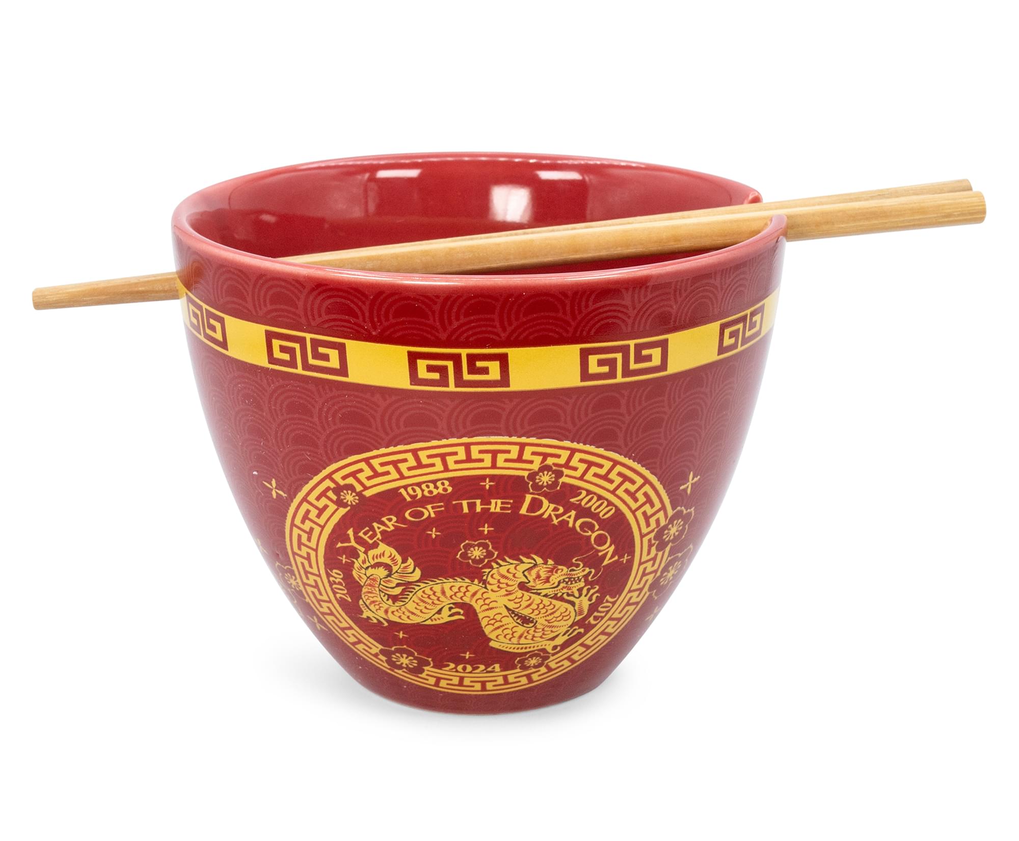 Dragon Year Chinese Zodiac 16-Ounce Ramen Bowl & Chopstick Set