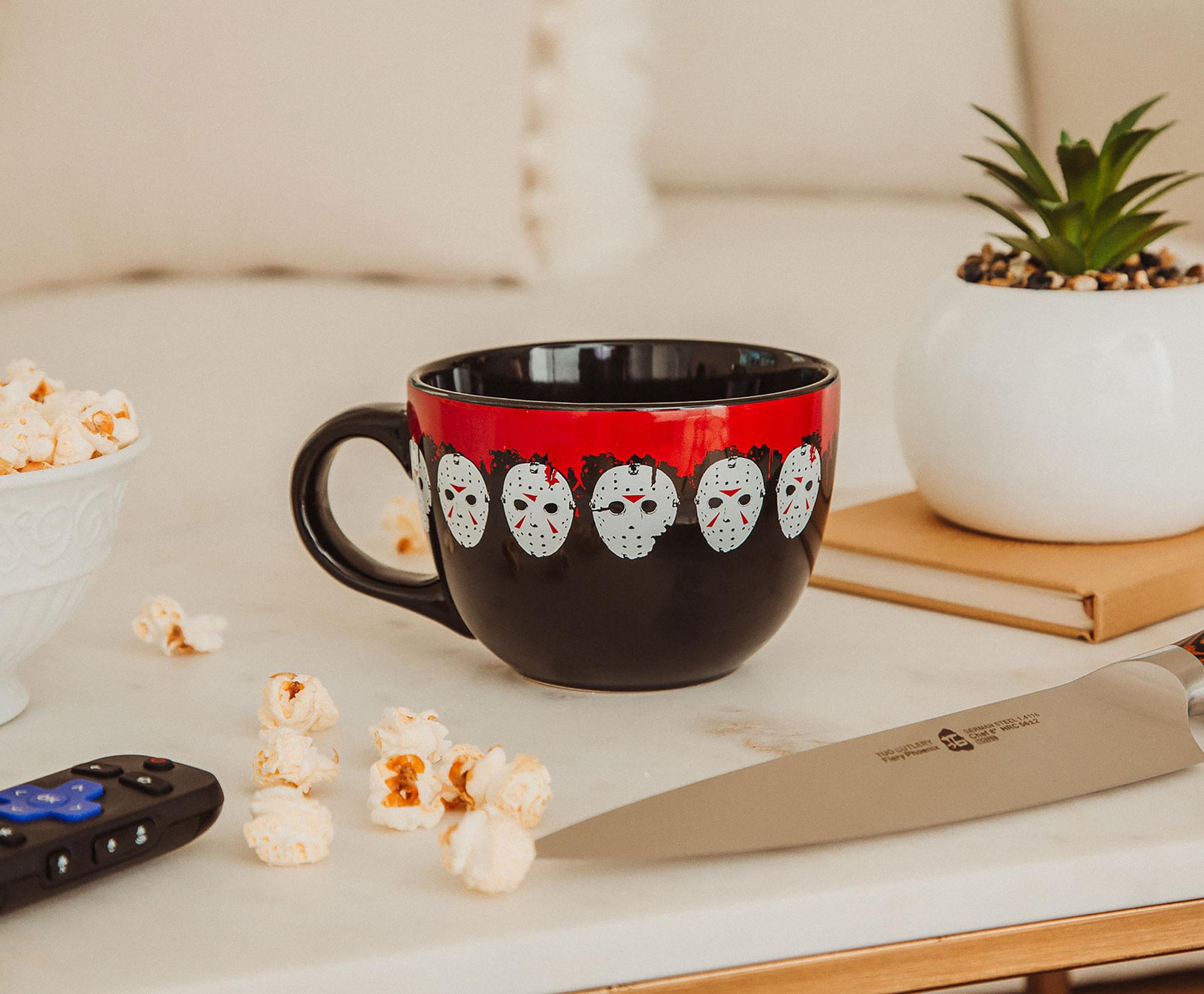 Jason Mask Legacy Ceramic Soup Mug - 24 Ounces of Friday the 13th Terror