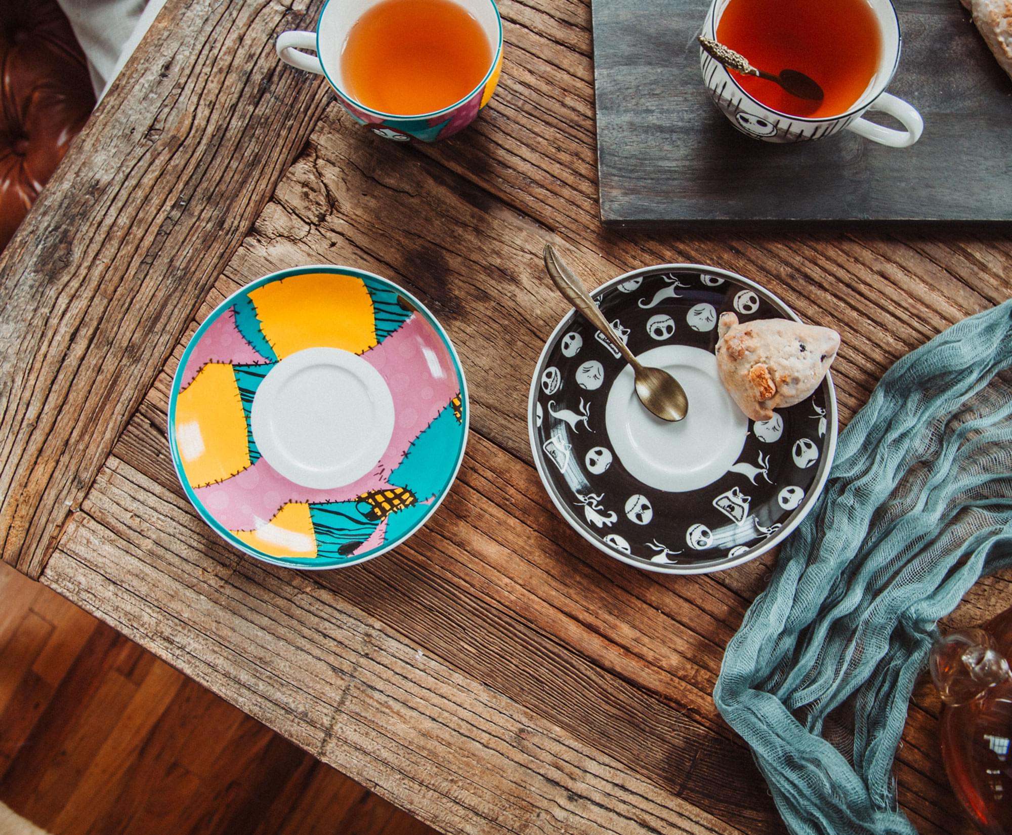 Disney's Enchanting Nightmare Before Christmas Jack & Sally Teacup Set - A Must-Have for Tea Lovers!