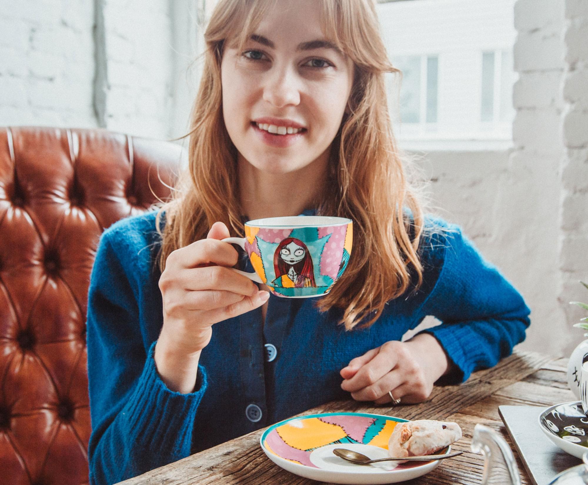 Disney's Enchanting Nightmare Before Christmas Jack & Sally Teacup Set - A Must-Have for Tea Lovers!