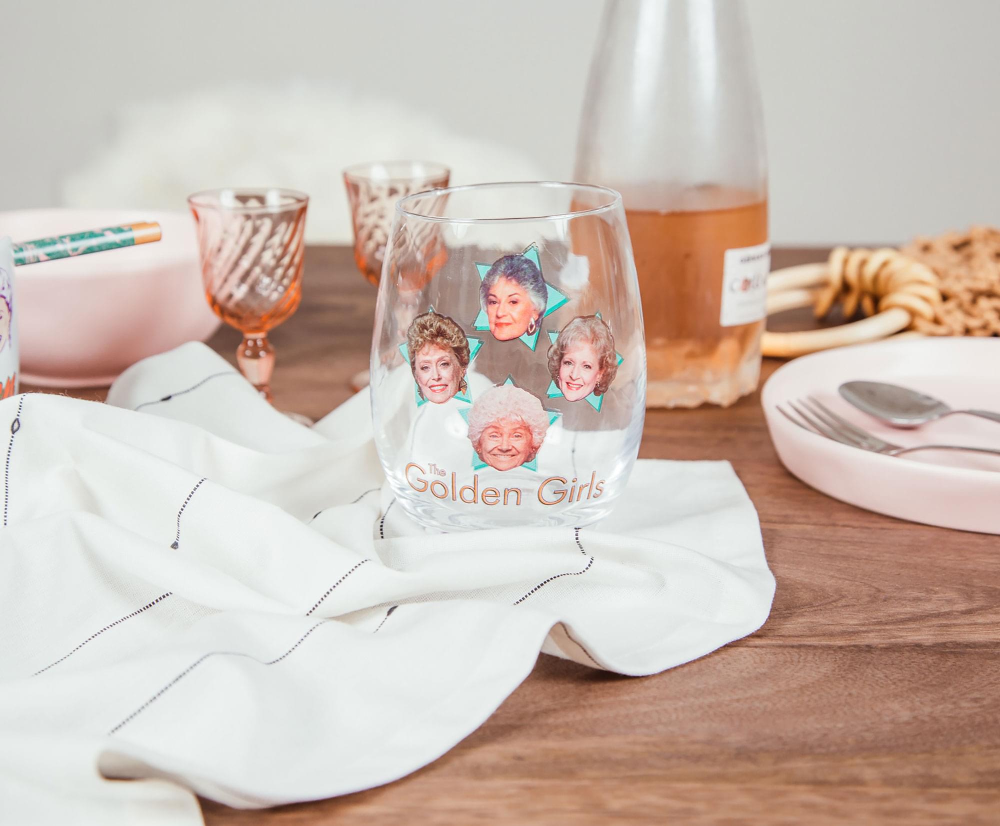 Cheers to Your Favorite Gals! The Golden Girls Stemless Wine Glass
