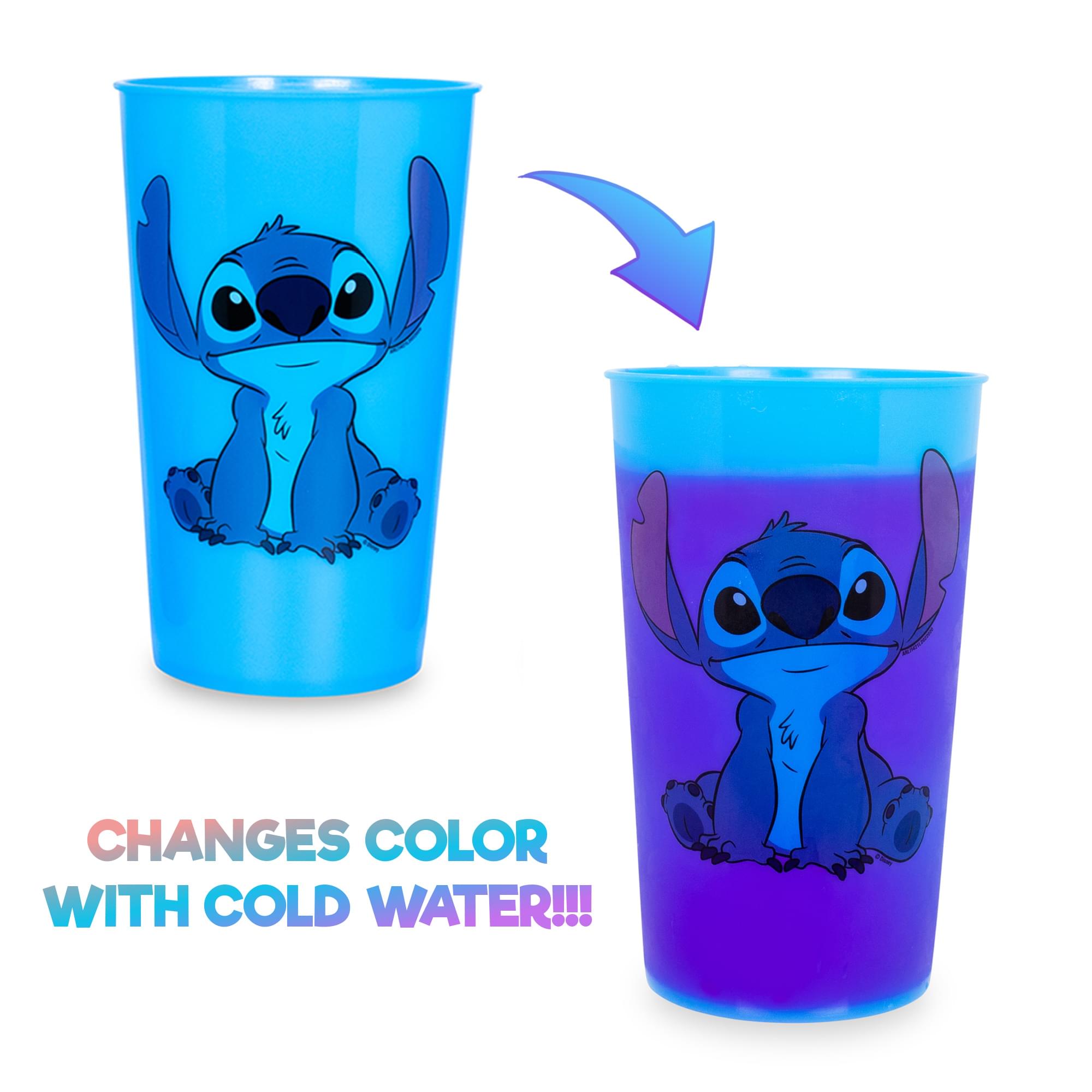 Magic Disney Lilo & Stitch Color-Changing Plastic Cups - Set of 4