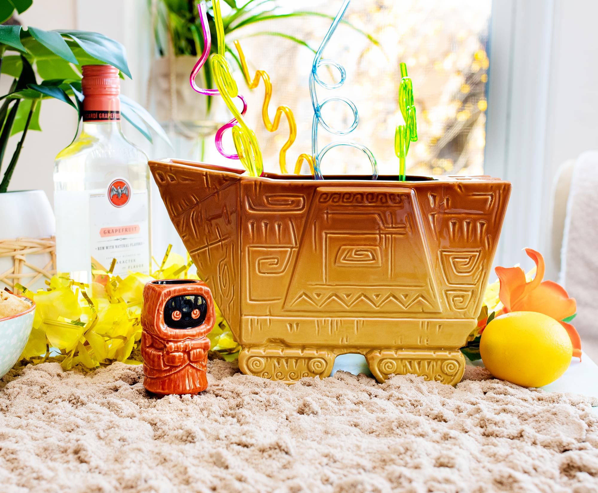 Geeki Tikis Star Wars Sandcrawler Party Punch Bowl Set with Jawa Mini Mug