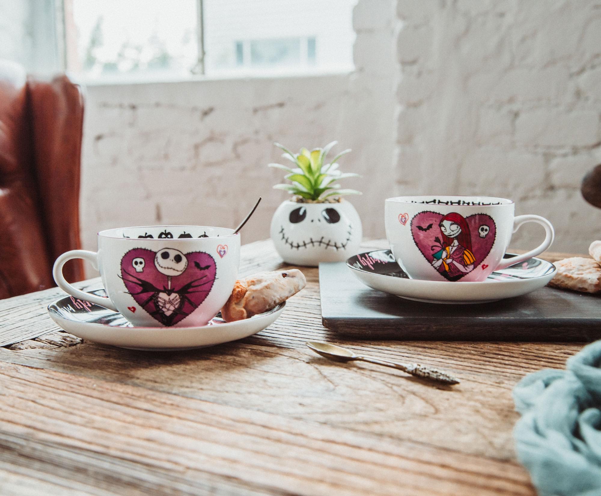 Disney's The Nightmare Before Christmas Bone China Teacup & Saucer Set - 2 Piece