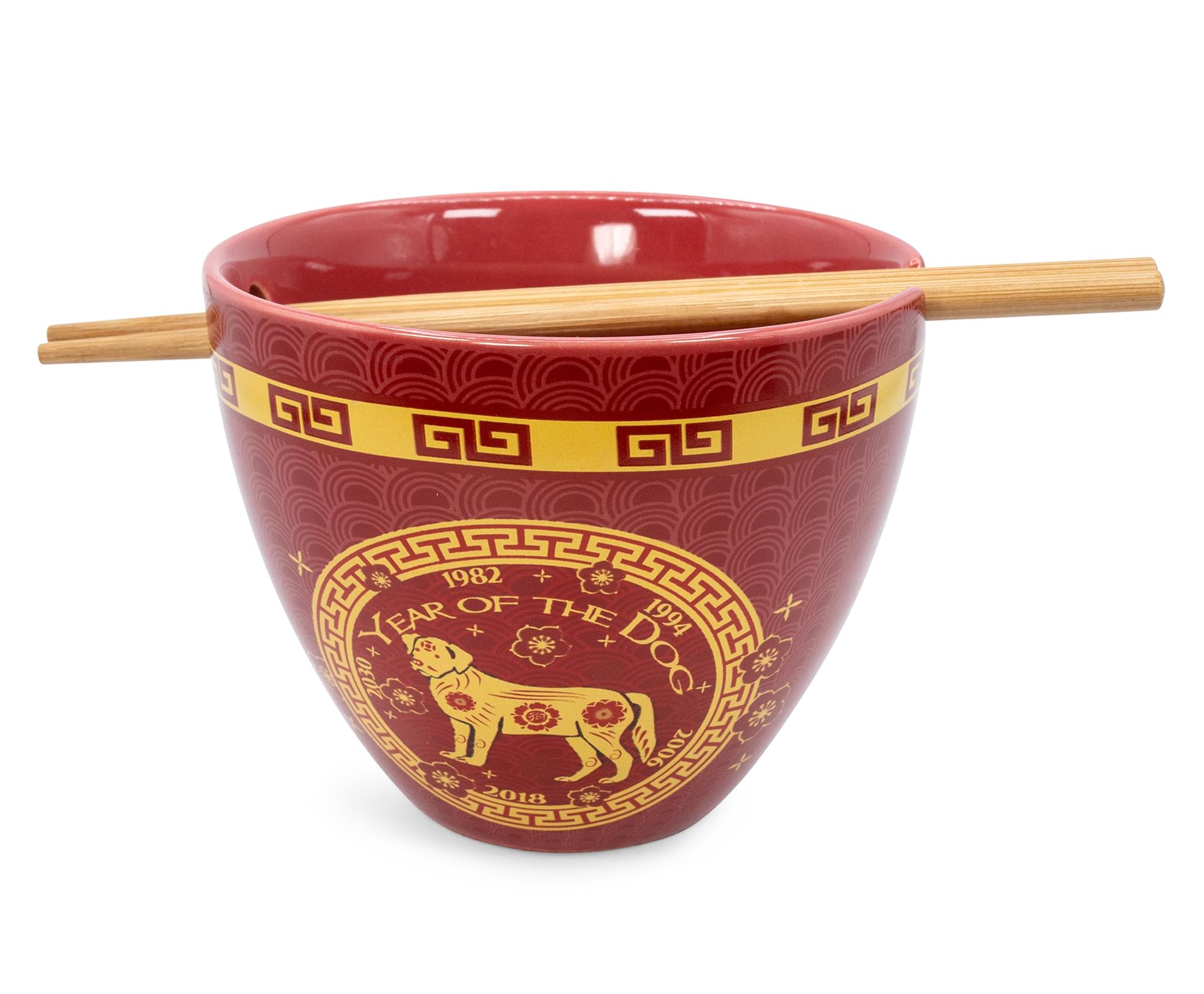 Lucky Dog Chinese Zodiac Ramen Bowl & Chopstick Set