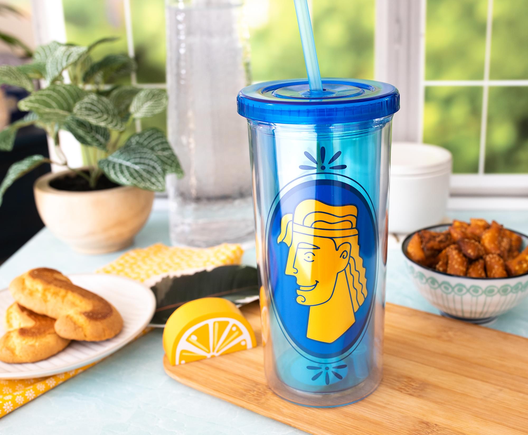 Disney Hercules 20-Ounce Double-Walled Tumbler with Lid and Straw