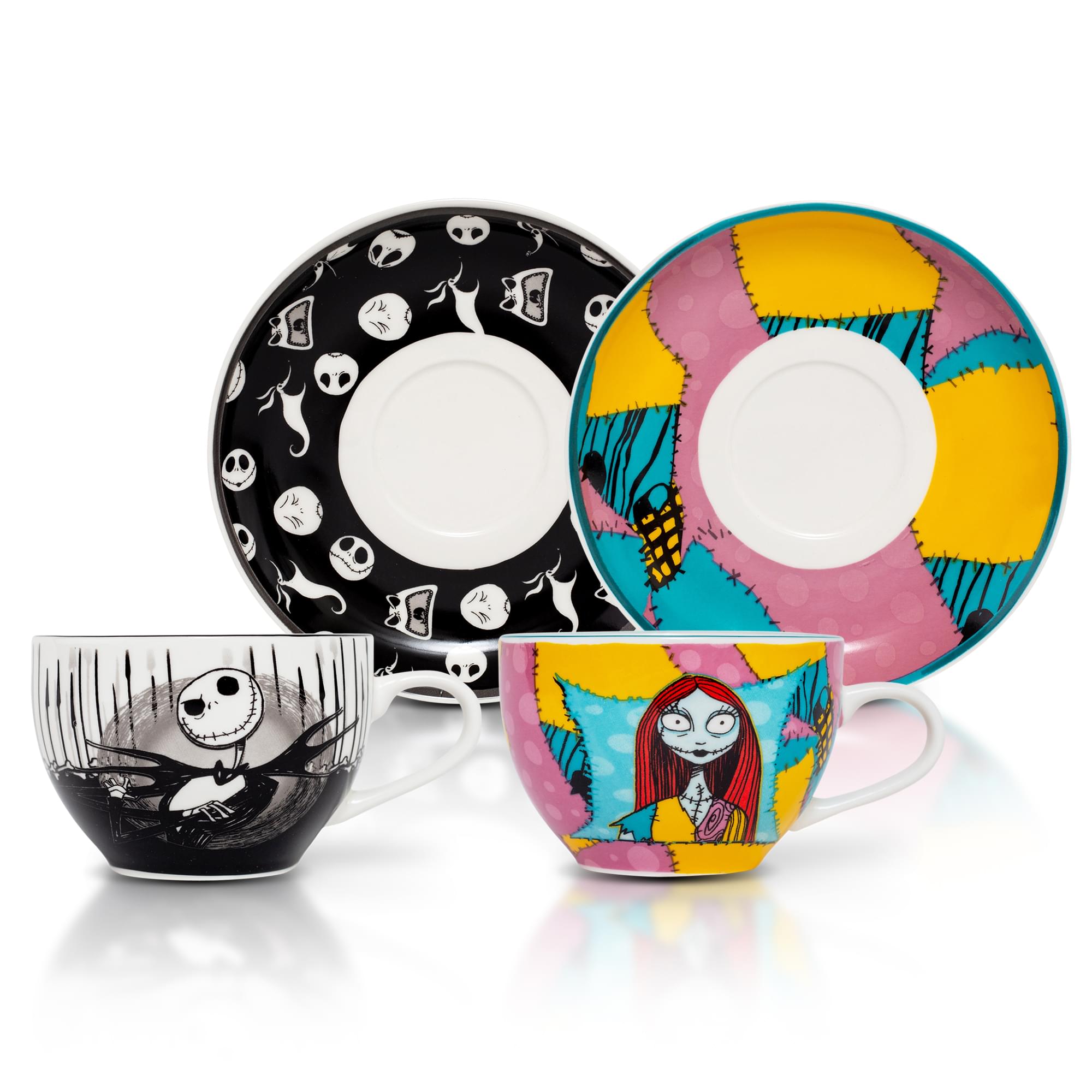 Disney's Enchanting Nightmare Before Christmas Jack & Sally Teacup Set - A Must-Have for Tea Lovers!