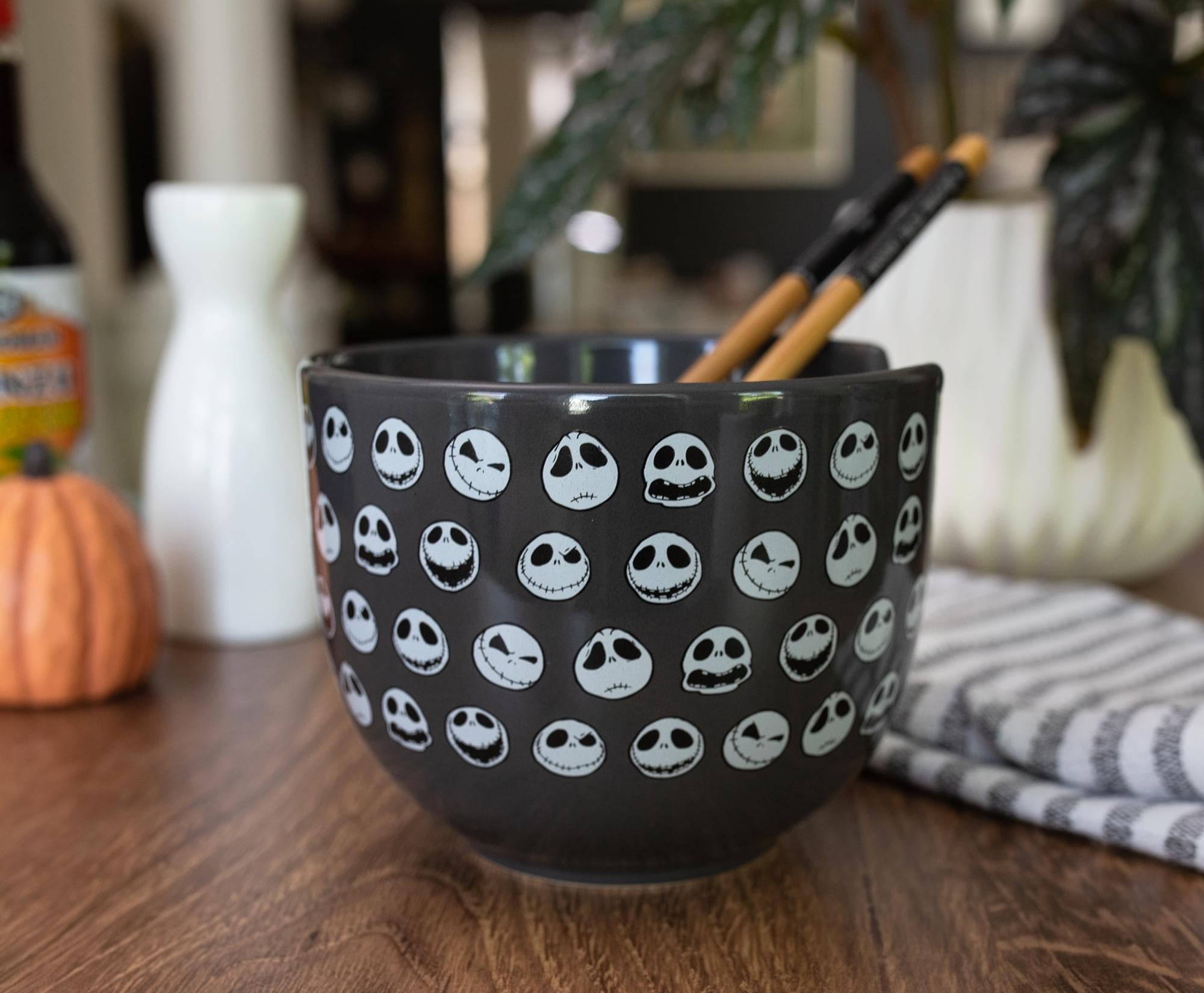 Disney's The Nightmare Before Christmas Jack 20 - Ounce Ramen Bowl with Chopsticks