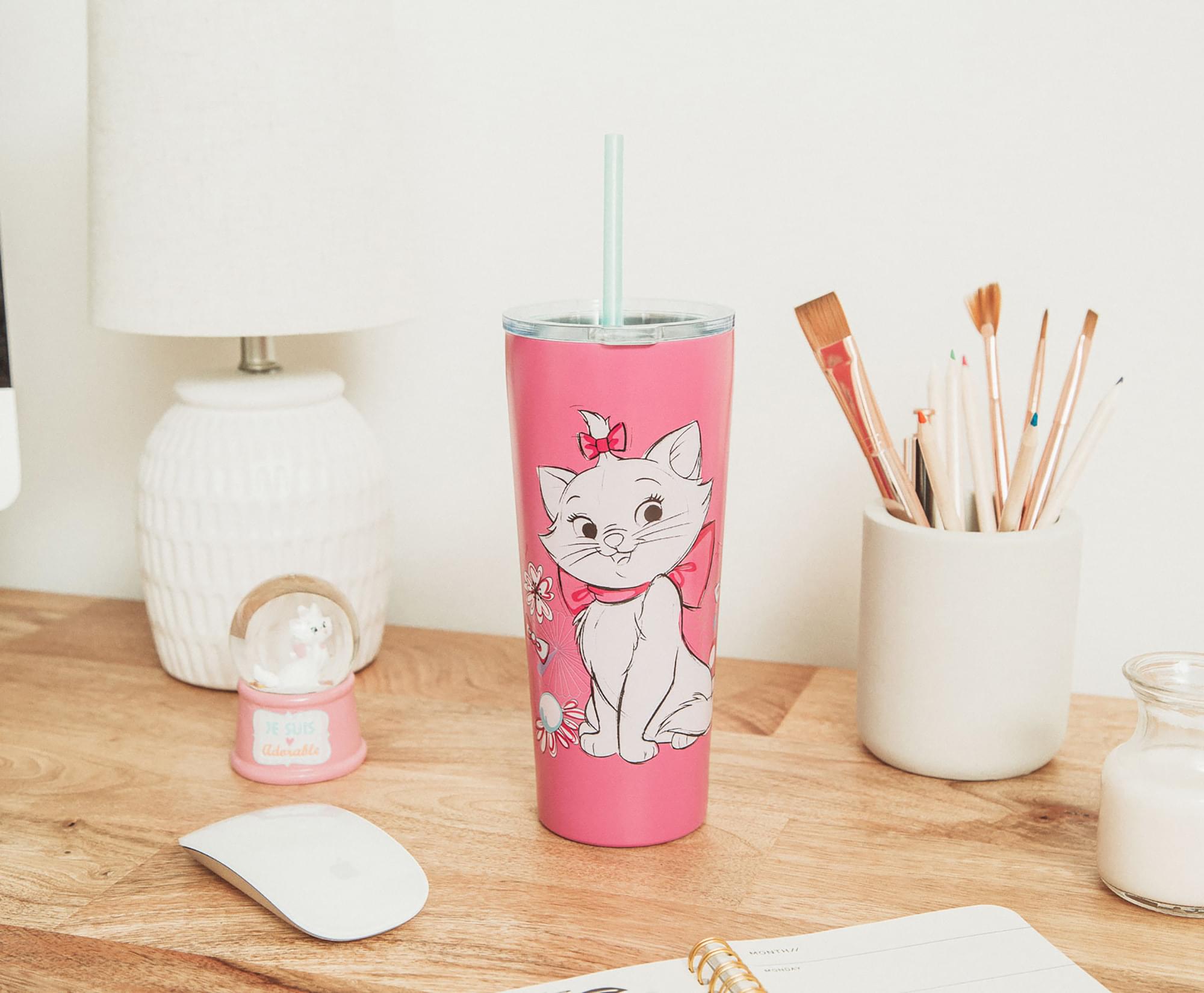 Disney's The Aristocats Marie Bonjour 22-Ounce Stainless Steel Tumbler