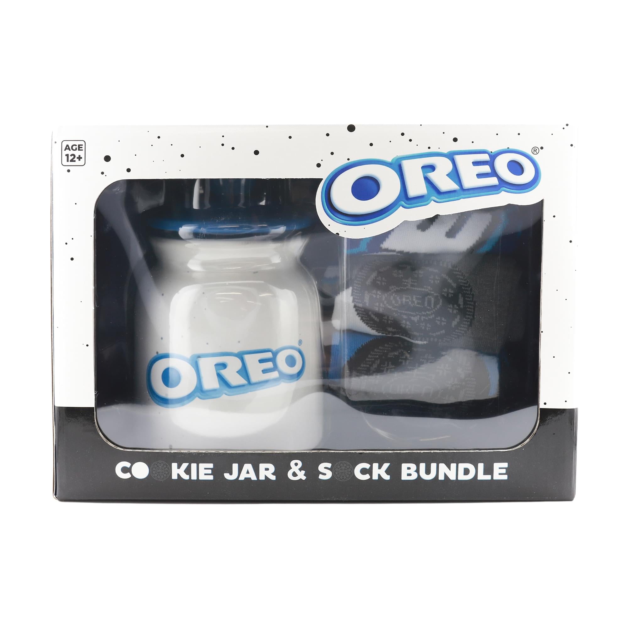Delightful Oreo Cookie Jar & Sock Gift Bundle