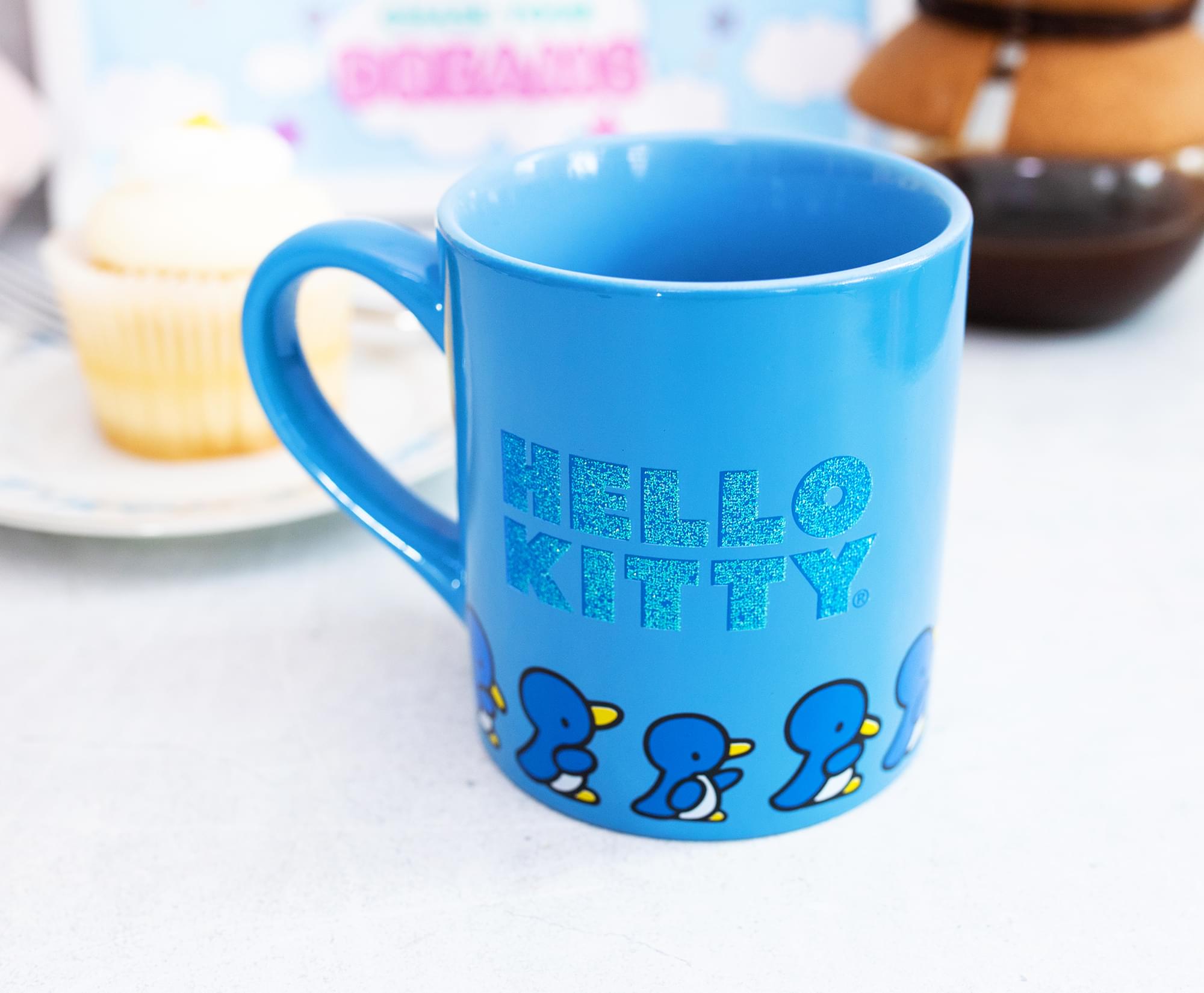 Sanrio Hello Kitty Blue Sparkles 14-Ounce Ceramic Mug