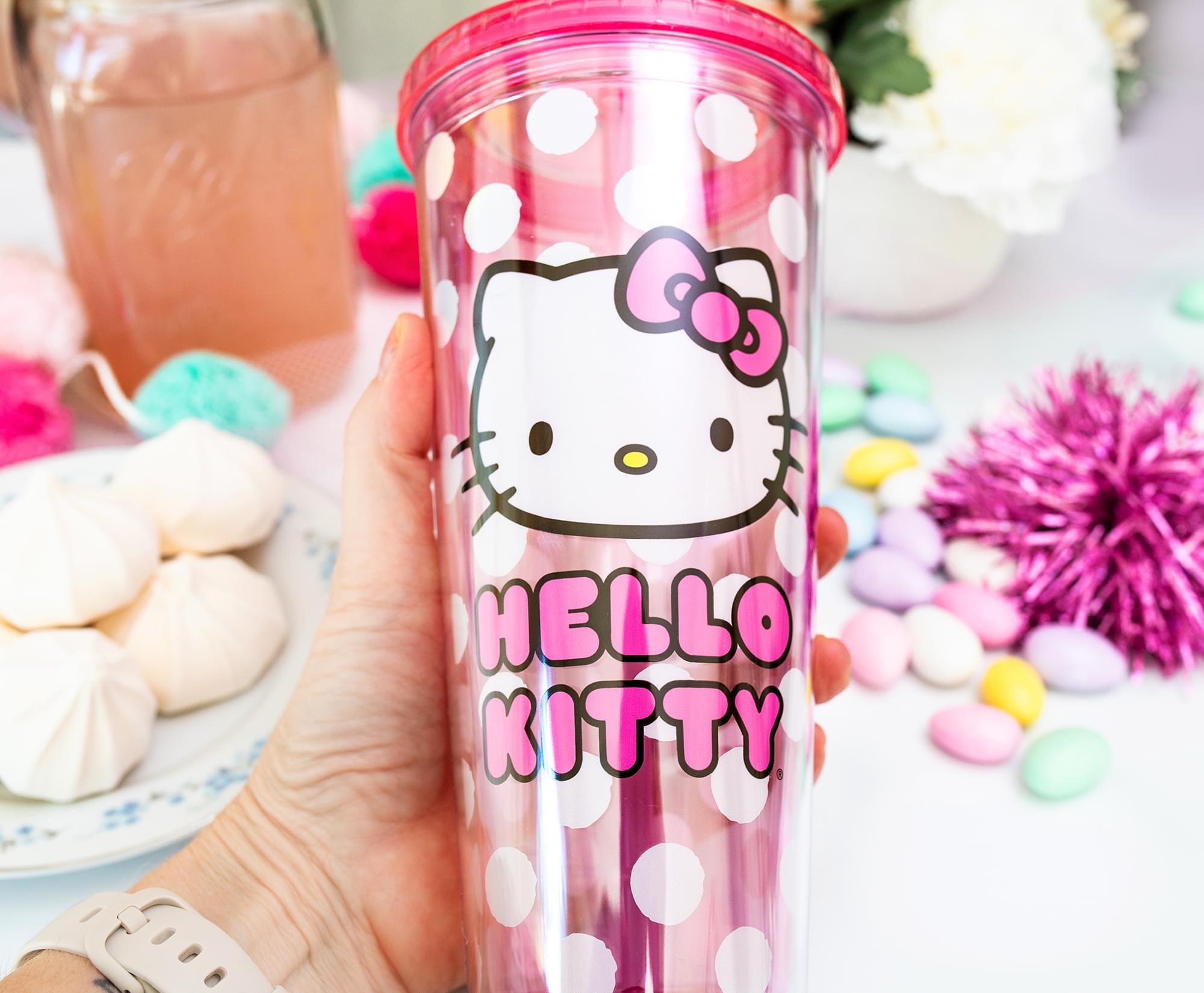 Sanrio Hello Kitty Carnival Cup with Lid and Topper Straw - 24 Ounce Delight